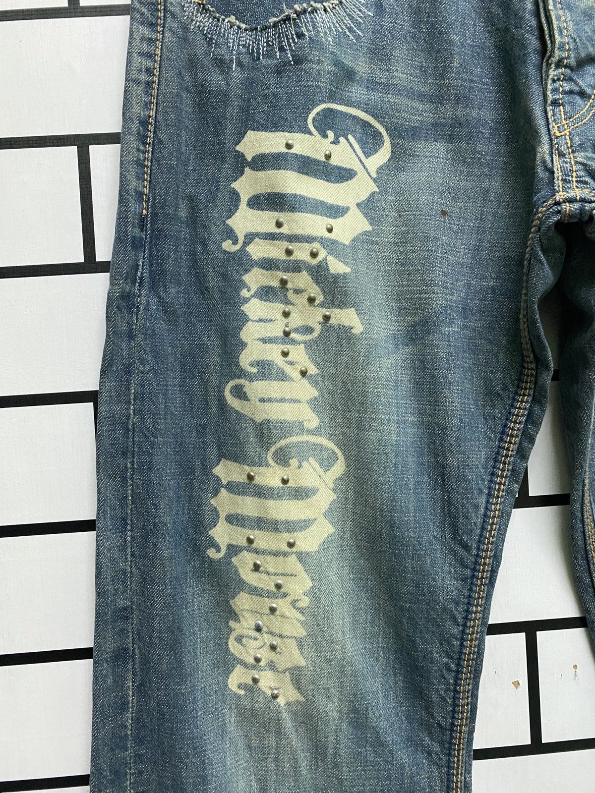 Designer × Disney × Japanese Brand Japan KOOK & CHELICA Mickey Mouse Design Low Rise Denim Size US 30 / EU 46 - 8 Thumbnail