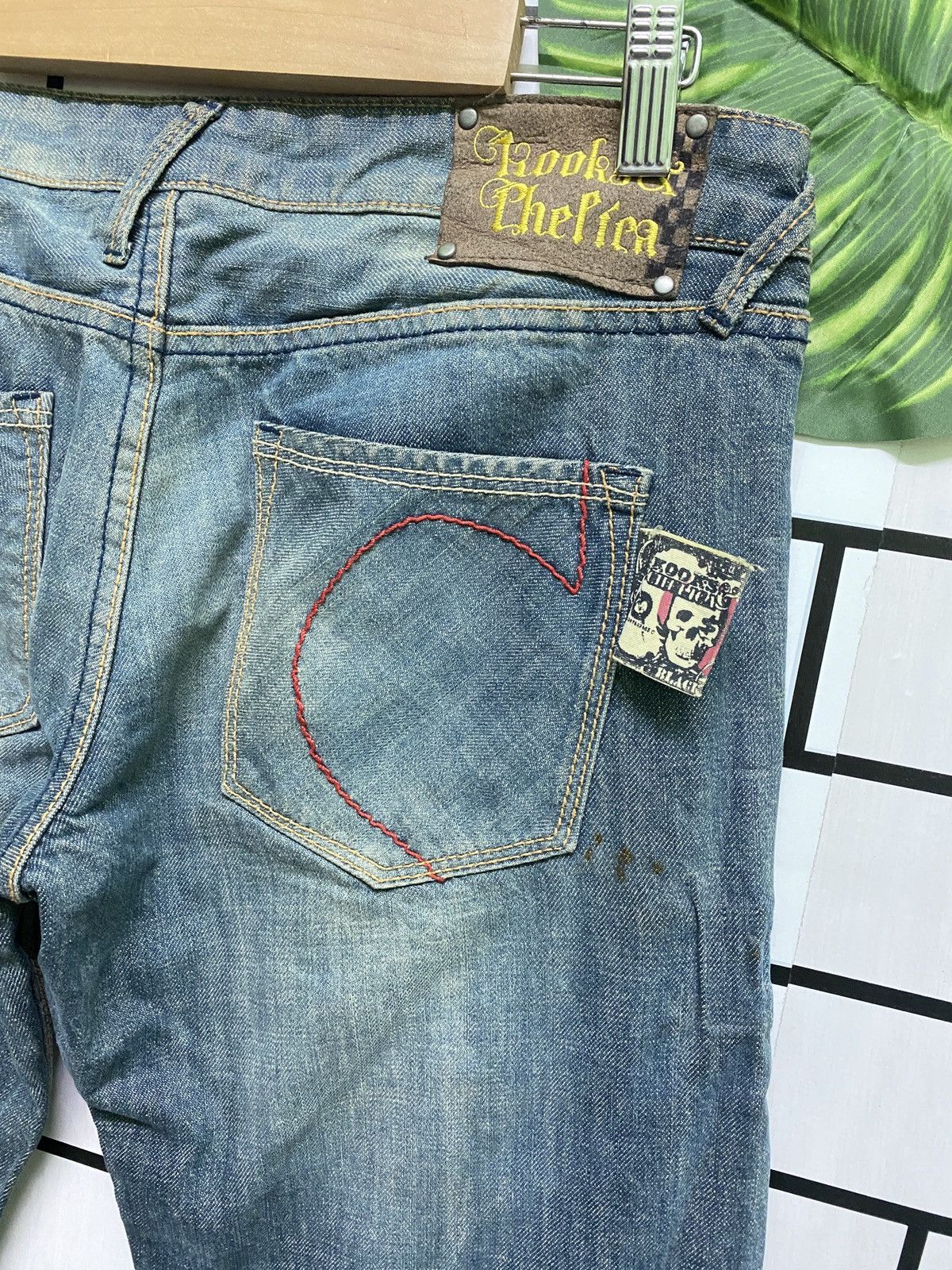 Designer × Disney × Japanese Brand Japan KOOK & CHELICA Mickey Mouse Design Low Rise Denim Size US 30 / EU 46 - 16 Thumbnail