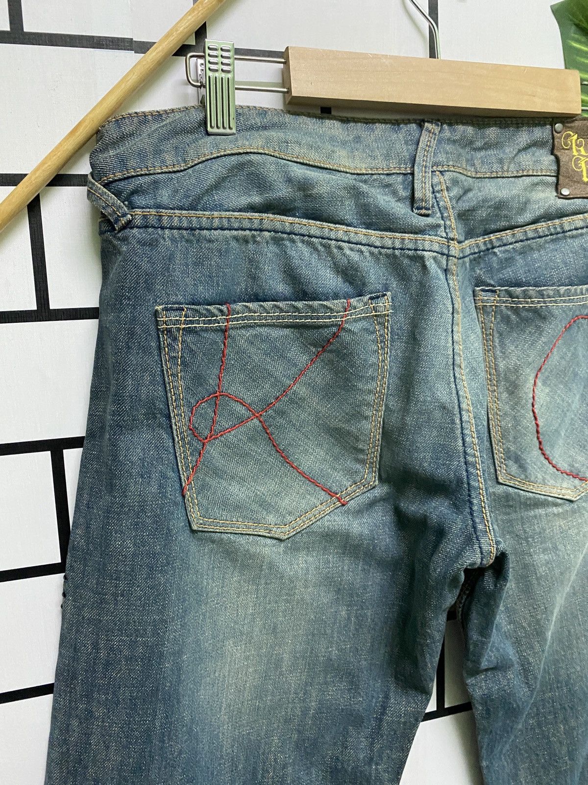 Designer × Disney × Japanese Brand Japan KOOK & CHELICA Mickey Mouse Design Low Rise Denim Size US 30 / EU 46 - 15 Thumbnail
