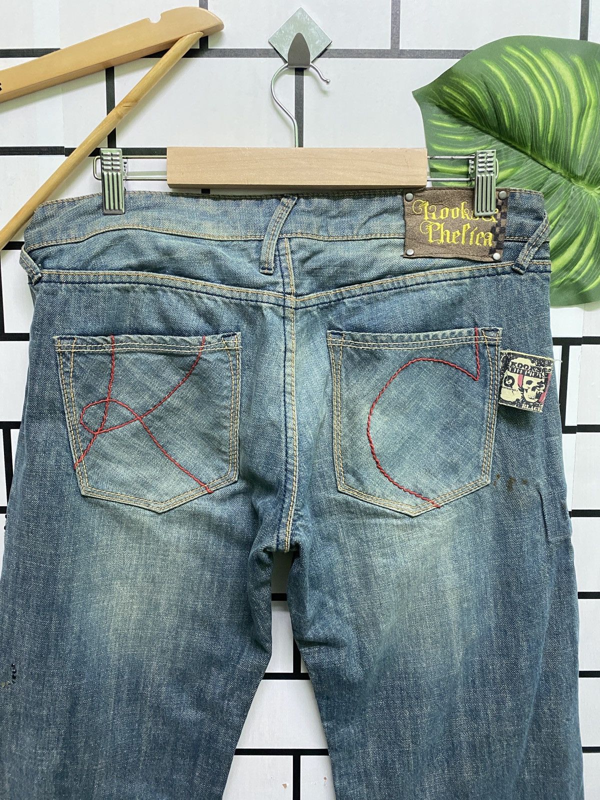 Designer × Disney × Japanese Brand Japan KOOK & CHELICA Mickey Mouse Design Low Rise Denim Size US 30 / EU 46 - 14 Thumbnail