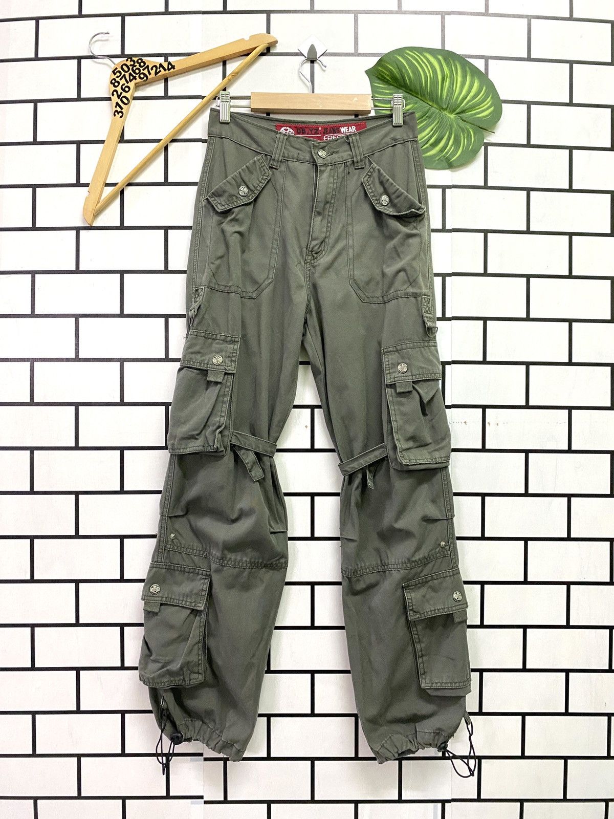 Japanese Brand DB,YZ JEANS Multipocket Bondage Parachute Pant Size US 27 - 1 Thumbnail