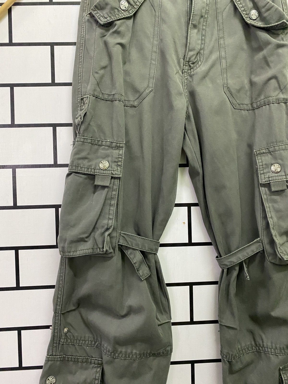 Japanese Brand DB,YZ JEANS Multipocket Bondage Parachute Pant Size US 27 - 3 Thumbnail