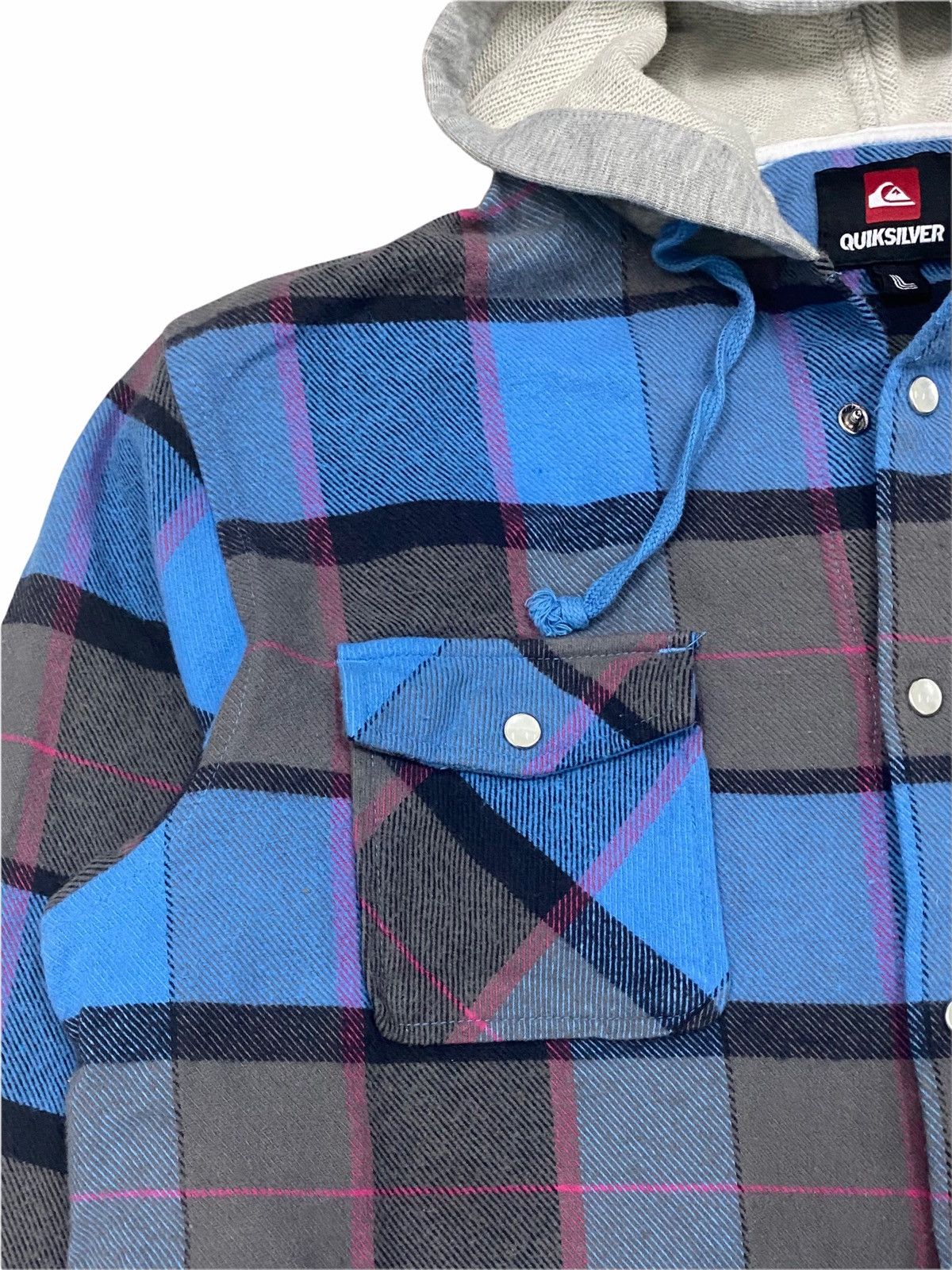 Flannel × Quicksilver QUICKSILVER CHECK MOUNT BLUE LONG SLEEVES FLANNEL SHIRTS Size US S / EU 44-46 / 1 - 5 Thumbnail