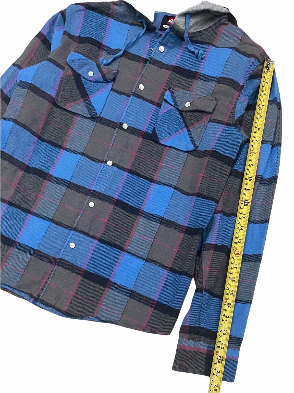 Flannel × Quicksilver QUICKSILVER CHECK MOUNT BLUE LONG SLEEVES FLANNEL SHIRTS Size US S / EU 44-46 / 1 - 19 Thumbnail