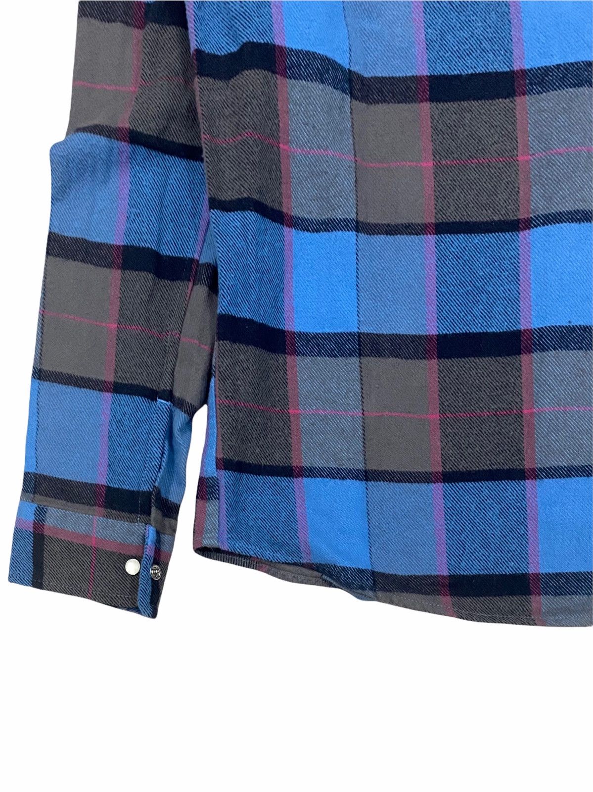 Flannel × Quicksilver QUICKSILVER CHECK MOUNT BLUE LONG SLEEVES FLANNEL SHIRTS Size US S / EU 44-46 / 1 - 12 Thumbnail