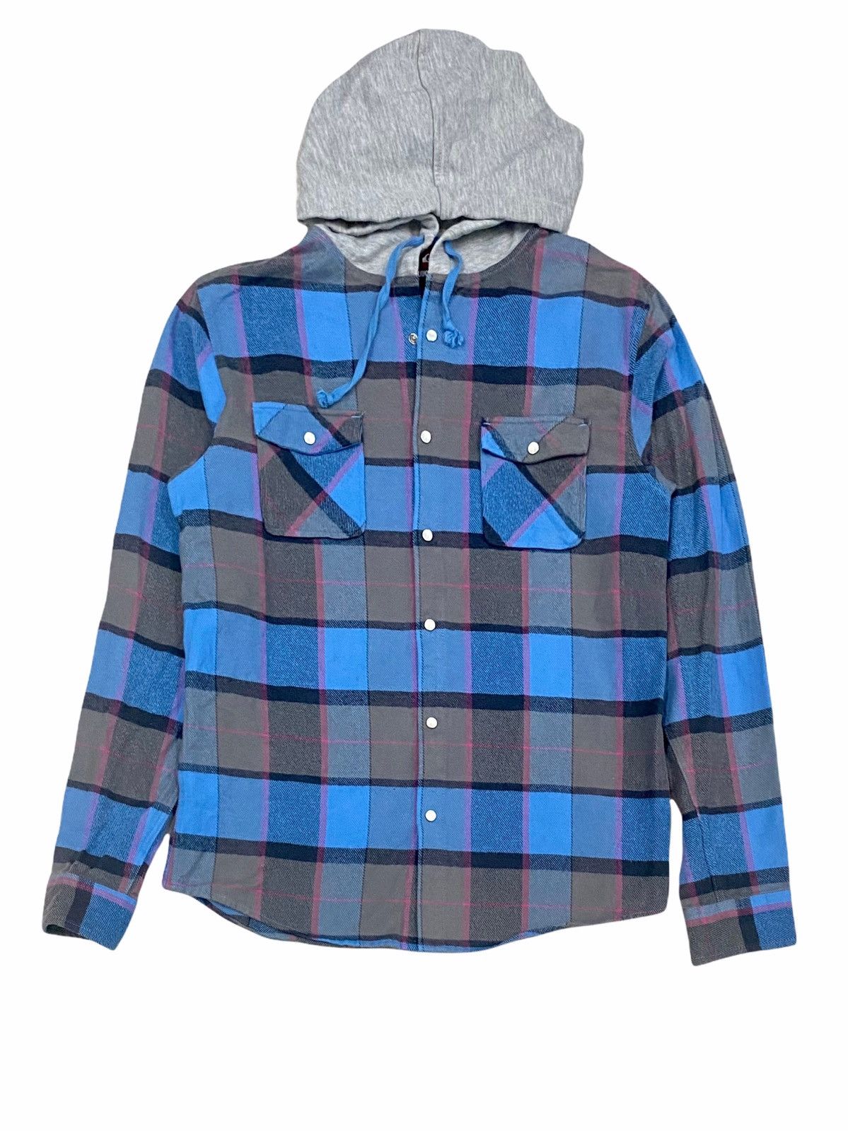 Flannel × Quicksilver QUICKSILVER CHECK MOUNT BLUE LONG SLEEVES FLANNEL SHIRTS Size US S / EU 44-46 / 1 - 1 Thumbnail