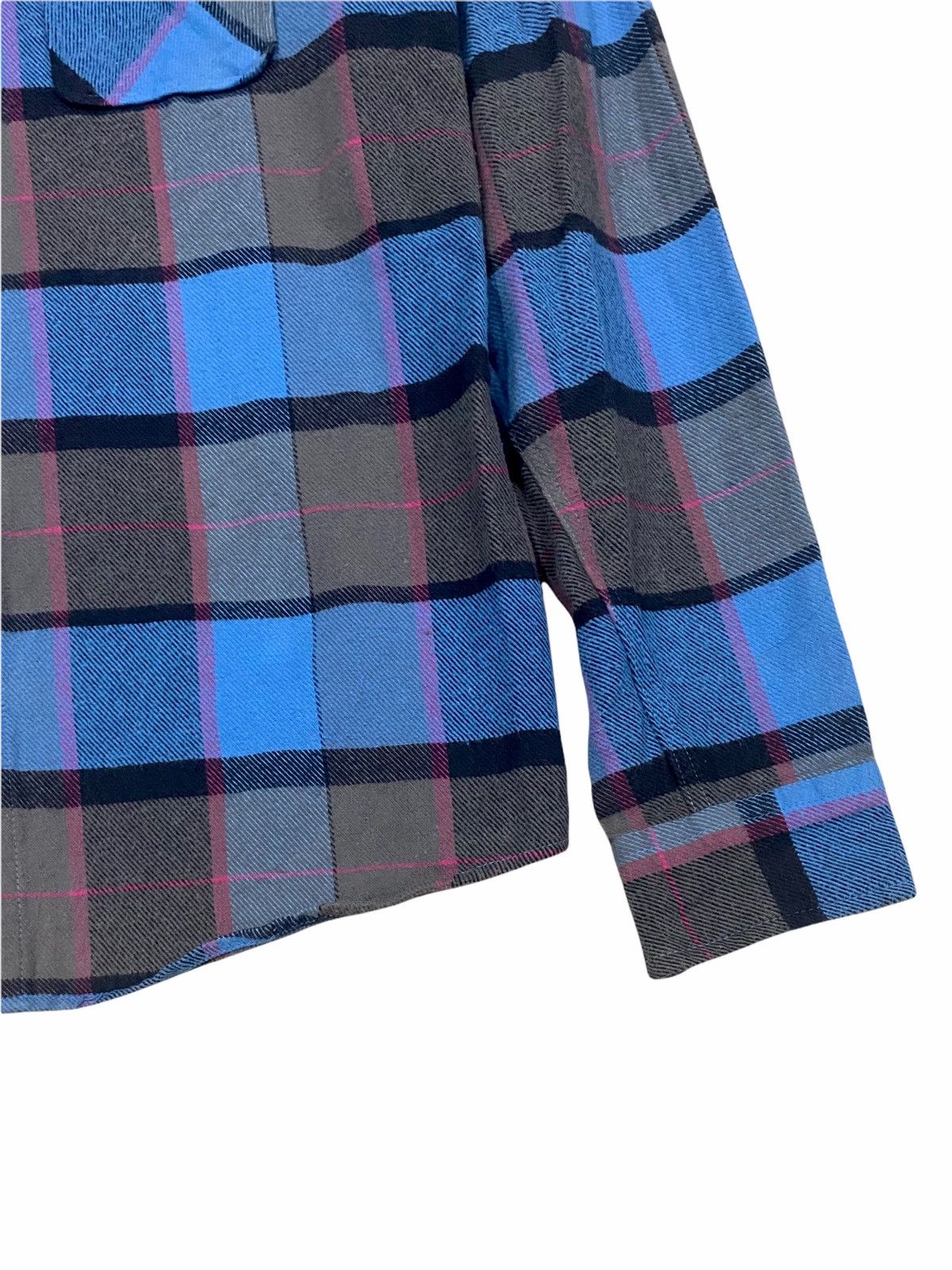 Flannel × Quicksilver QUICKSILVER CHECK MOUNT BLUE LONG SLEEVES FLANNEL SHIRTS Size US S / EU 44-46 / 1 - 8 Thumbnail