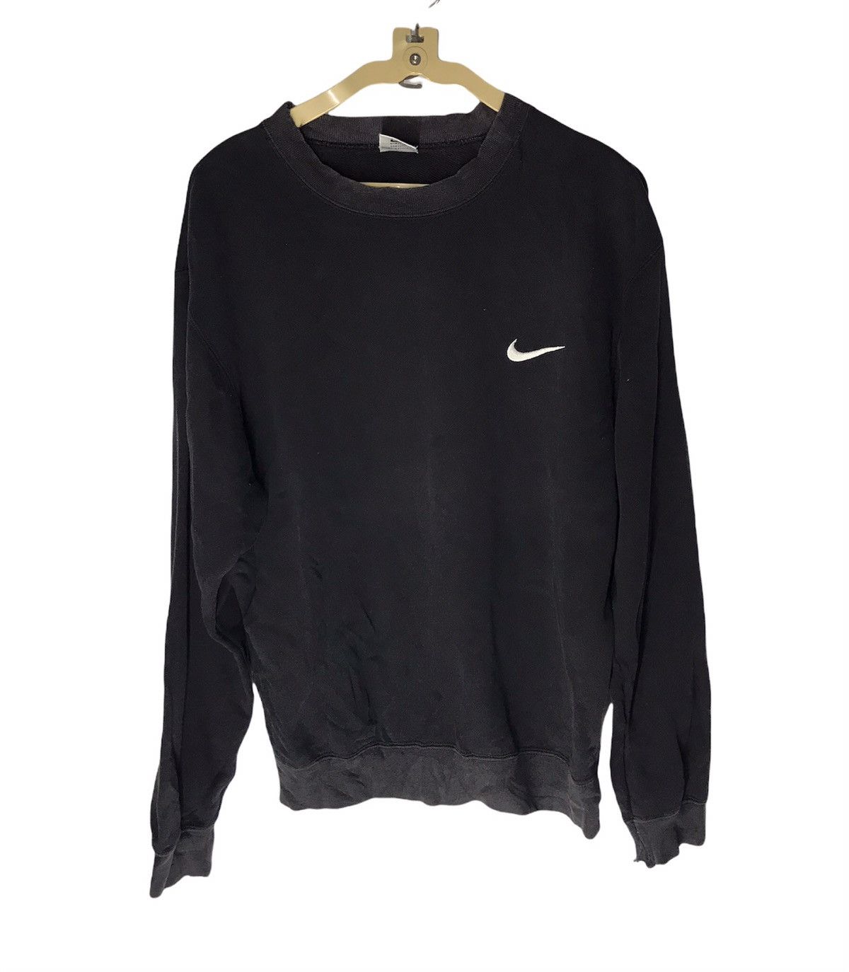Nike × Vintage Vintage nike small embroidered swoosh distressed sweatshirt Size US M / EU 48-50 / 2 - 1 Thumbnail