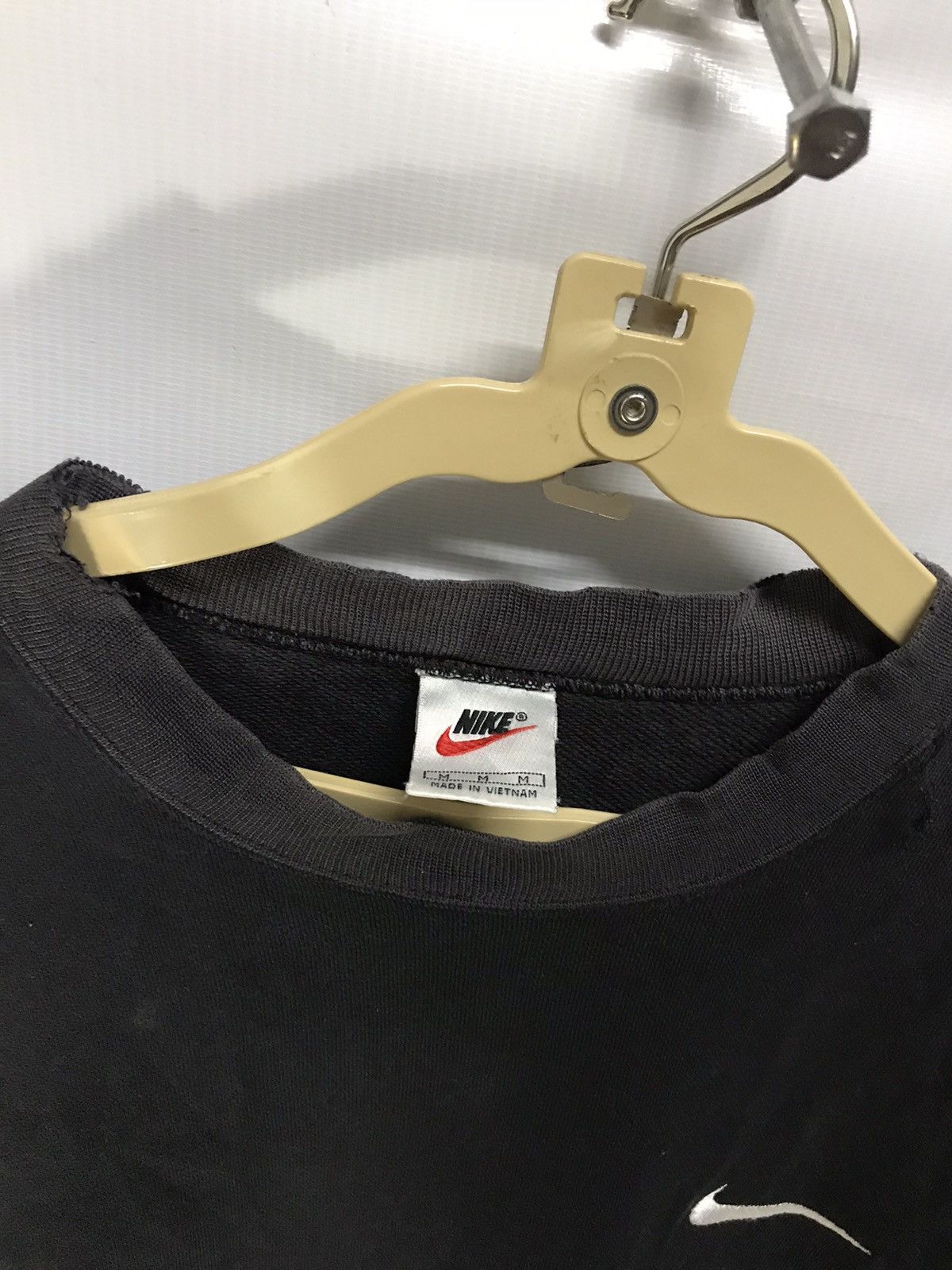 Nike × Vintage Vintage nike small embroidered swoosh distressed sweatshirt Size US M / EU 48-50 / 2 - 7 Thumbnail