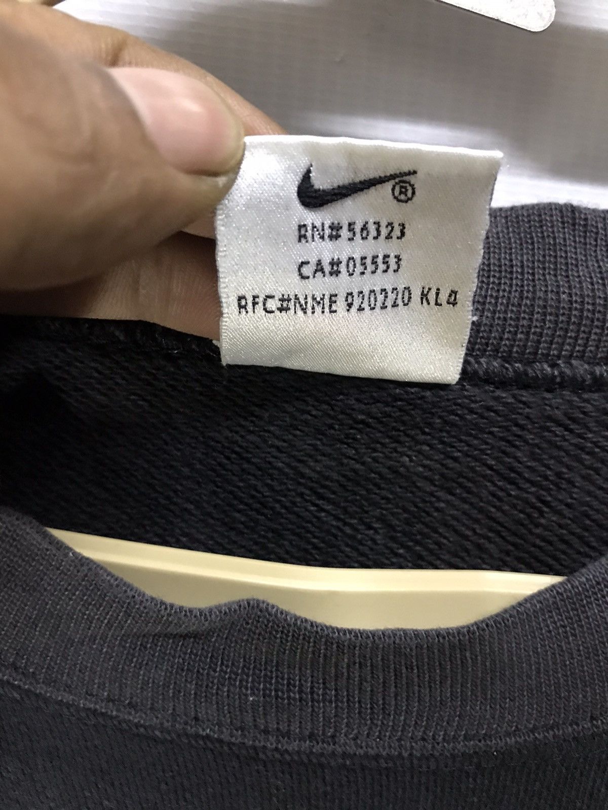 Nike × Vintage Vintage nike small embroidered swoosh distressed sweatshirt Size US M / EU 48-50 / 2 - 4 Thumbnail