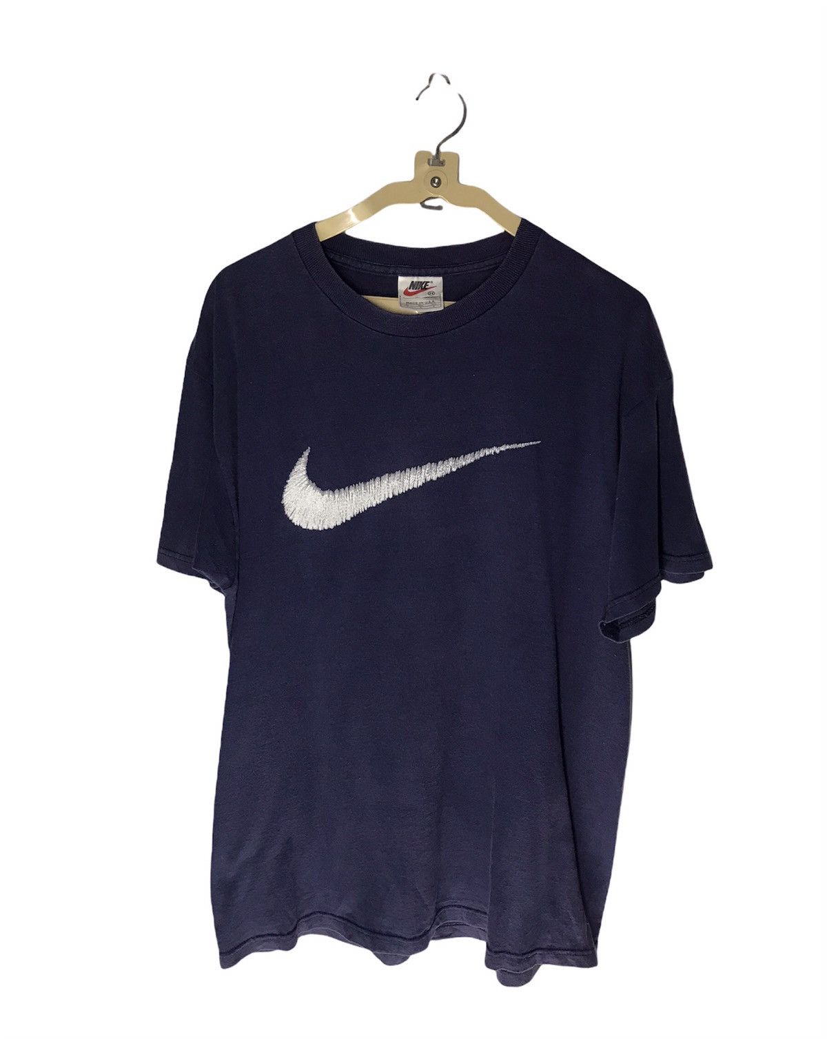 Nike × Vintage Vintage nike big swoosh tee Size US M / EU 48-50 / 2 - 1 Thumbnail