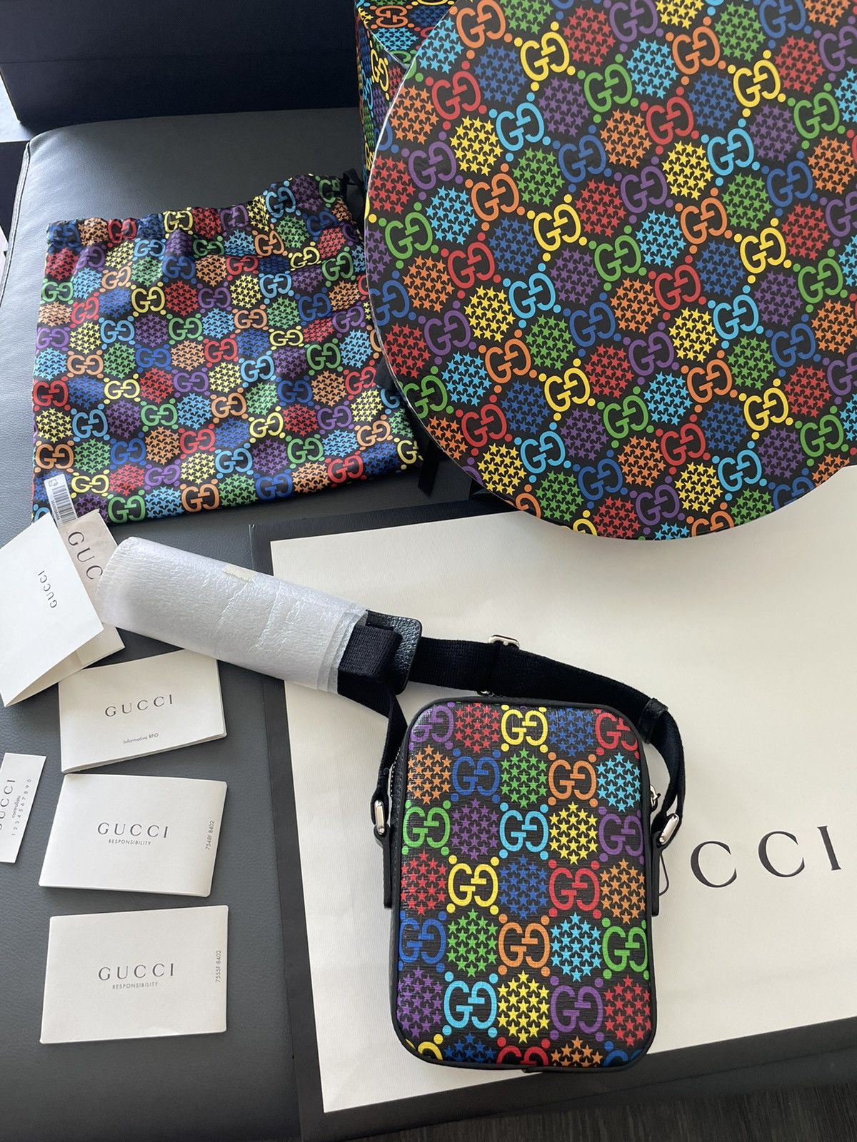 Gucci Brand NEW Rare Super Runway Limited Edition Psychedel Bag Size ONE SIZE - 18 Thumbnail