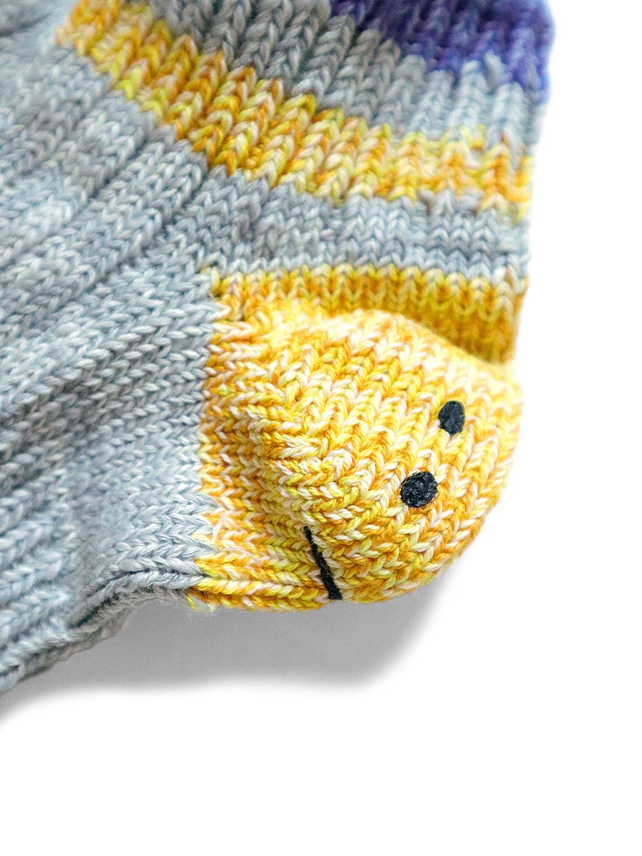 Kapital Kapital 60 IVY Rainbowy Smile Happy Heel Socks Size ONE SIZE - 4 Thumbnail