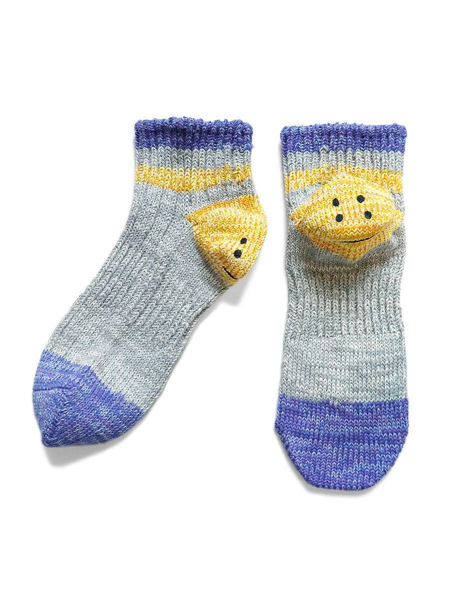 Kapital Kapital 60 IVY Rainbowy Smile Happy Heel Socks Size ONE SIZE - 1 Thumbnail