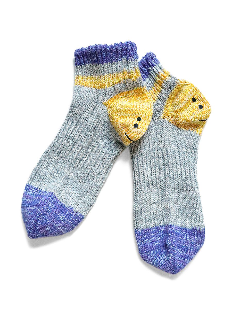 Kapital Kapital 60 IVY Rainbowy Smile Happy Heel Socks Size ONE SIZE - 2 Thumbnail