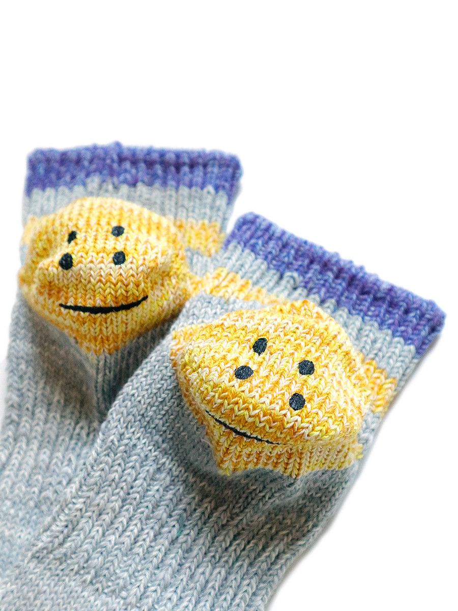 Kapital Kapital 60 IVY Rainbowy Smile Happy Heel Socks Size ONE SIZE - 6 Thumbnail