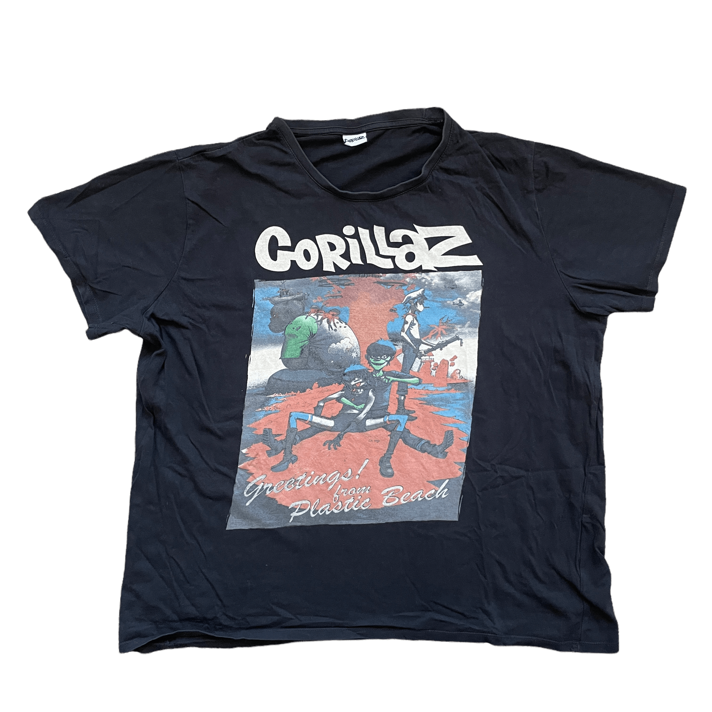 Band Tees × Vintage Gorillaz 2010 Escape To Plastic Beach Tour Tee | Grailed