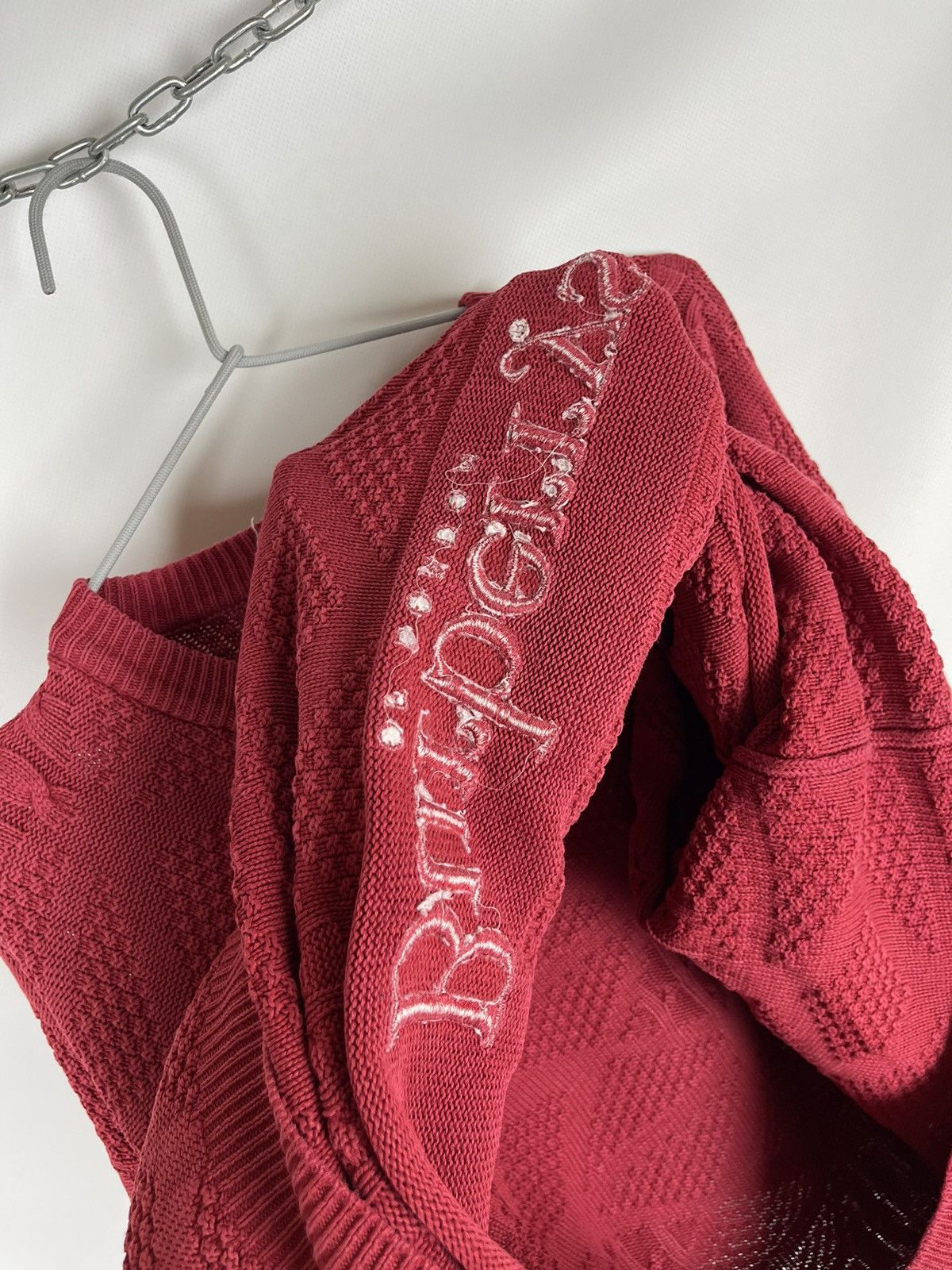 Burberry Burberrys of London vintage knit oversized sweater big logo Size US XL / EU 56 / 4 - 9 Thumbnail