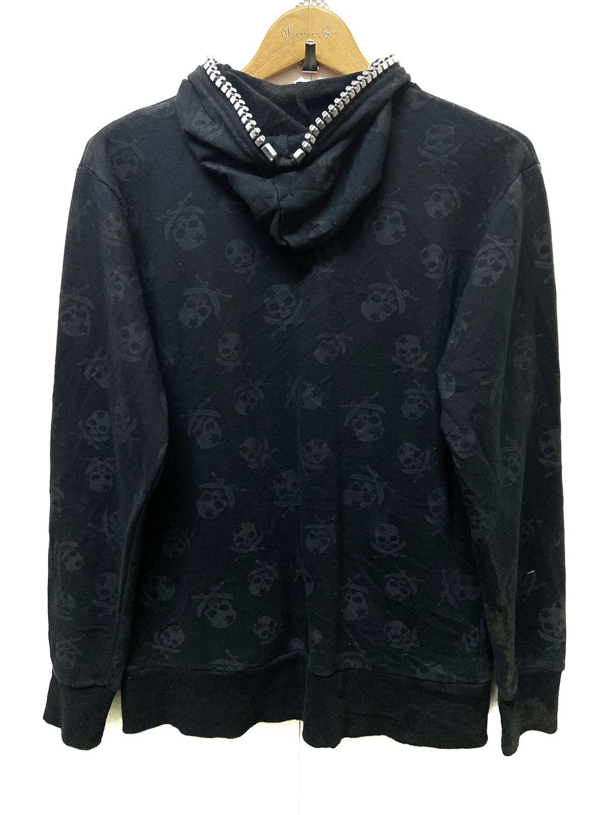 Designer × Japanese Brand Japanese Brand Ba-Tsu Full Print Skull Full Zipper Hoodie Size US S / EU 44-46 / 1 - 2 Thumbnail