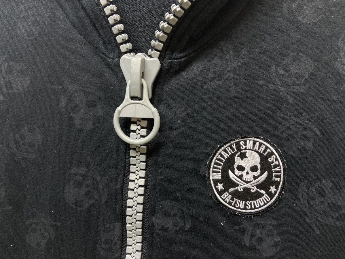 Designer × Japanese Brand Japanese Brand Ba-Tsu Full Print Skull Full Zipper Hoodie Size US S / EU 44-46 / 1 - 6 Thumbnail
