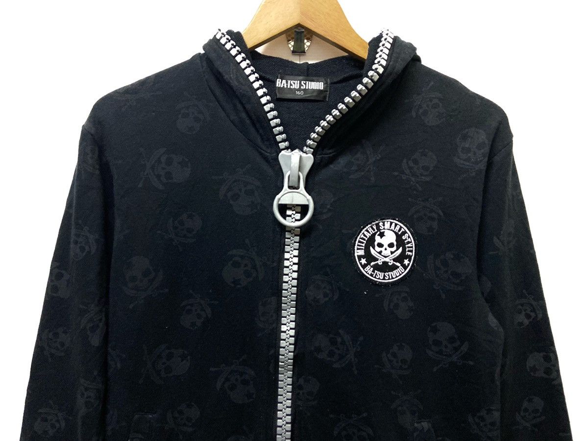 Designer × Japanese Brand Japanese Brand Ba-Tsu Full Print Skull Full Zipper Hoodie Size US S / EU 44-46 / 1 - 3 Thumbnail