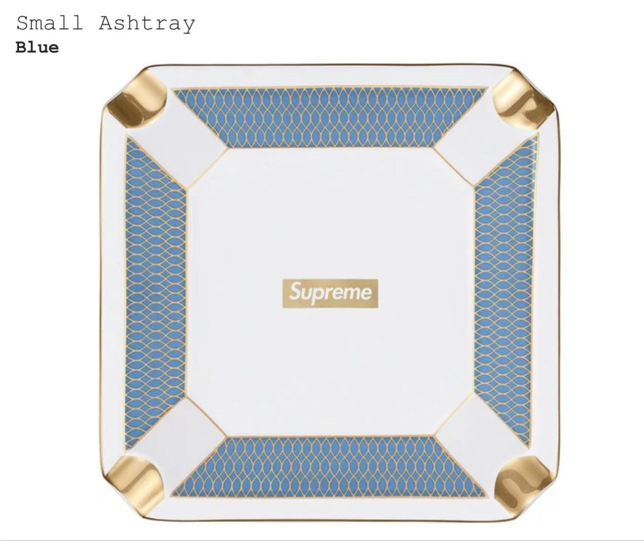 Supreme Small Ashtray Blue