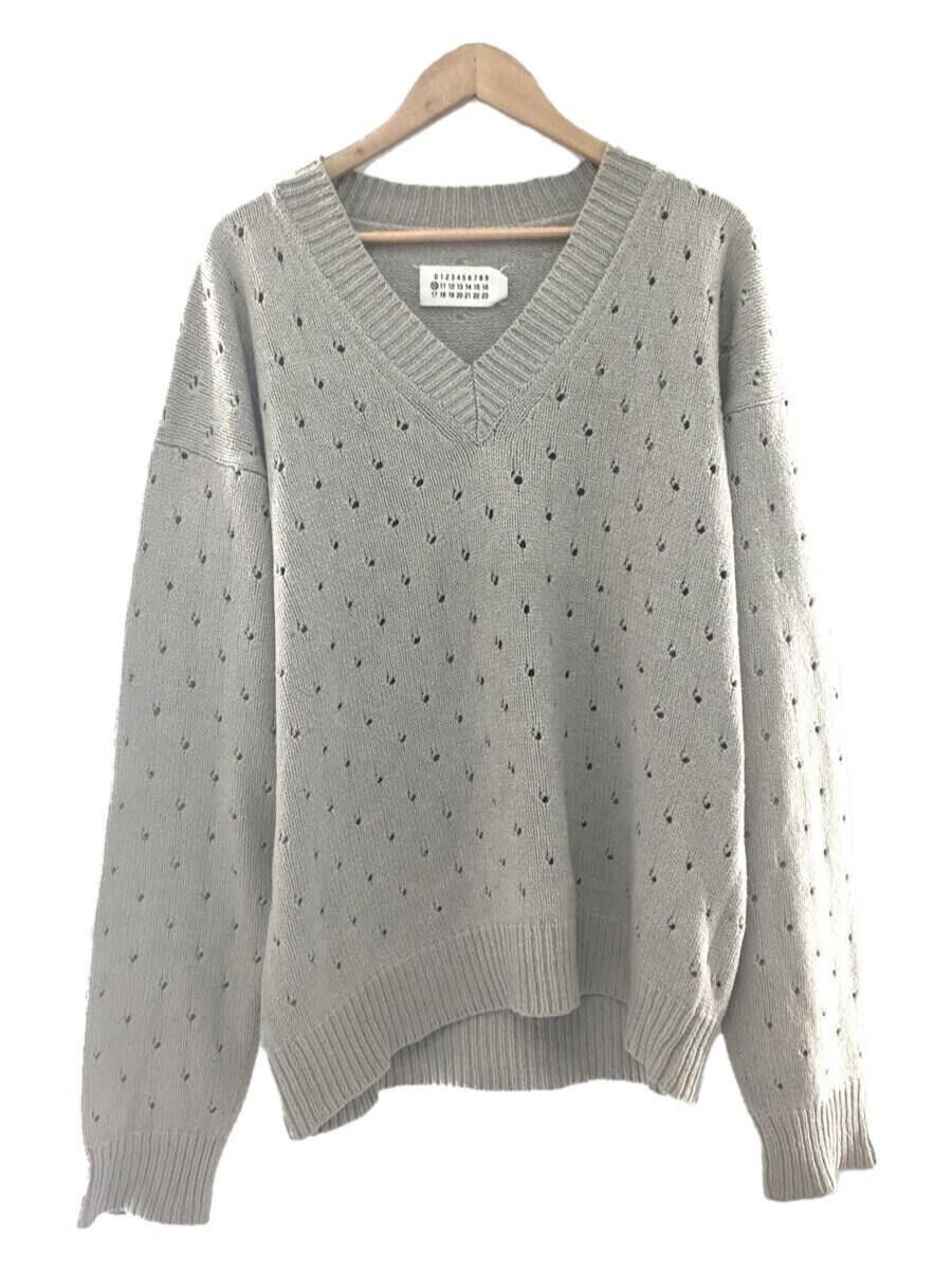 Maison Margiela Rare SS06 Wide Perforated Knit Sweater Size US L / EU 52-54 / 3 - 1 Thumbnail