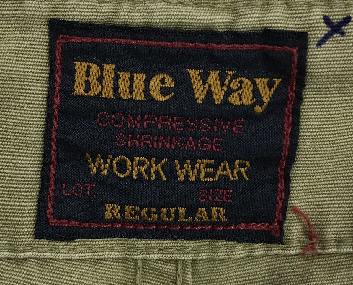 Japanese Brand BLUE WAY COMPRESSIVE SHRINKAGE WORK WEAR OVERALL Size US 35 - 14 Thumbnail
