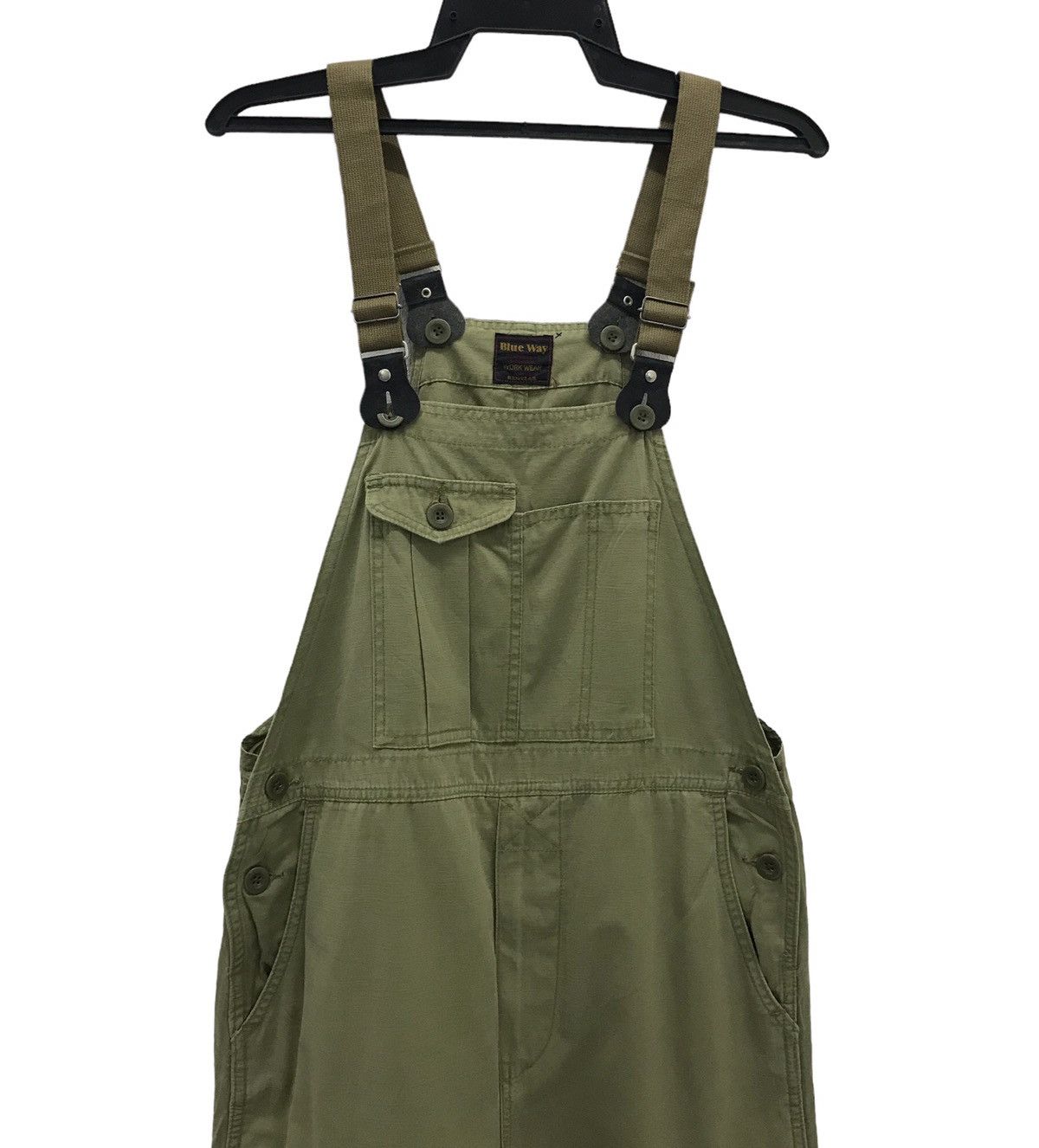 Japanese Brand BLUE WAY COMPRESSIVE SHRINKAGE WORK WEAR OVERALL Size US 35 - 3 Thumbnail