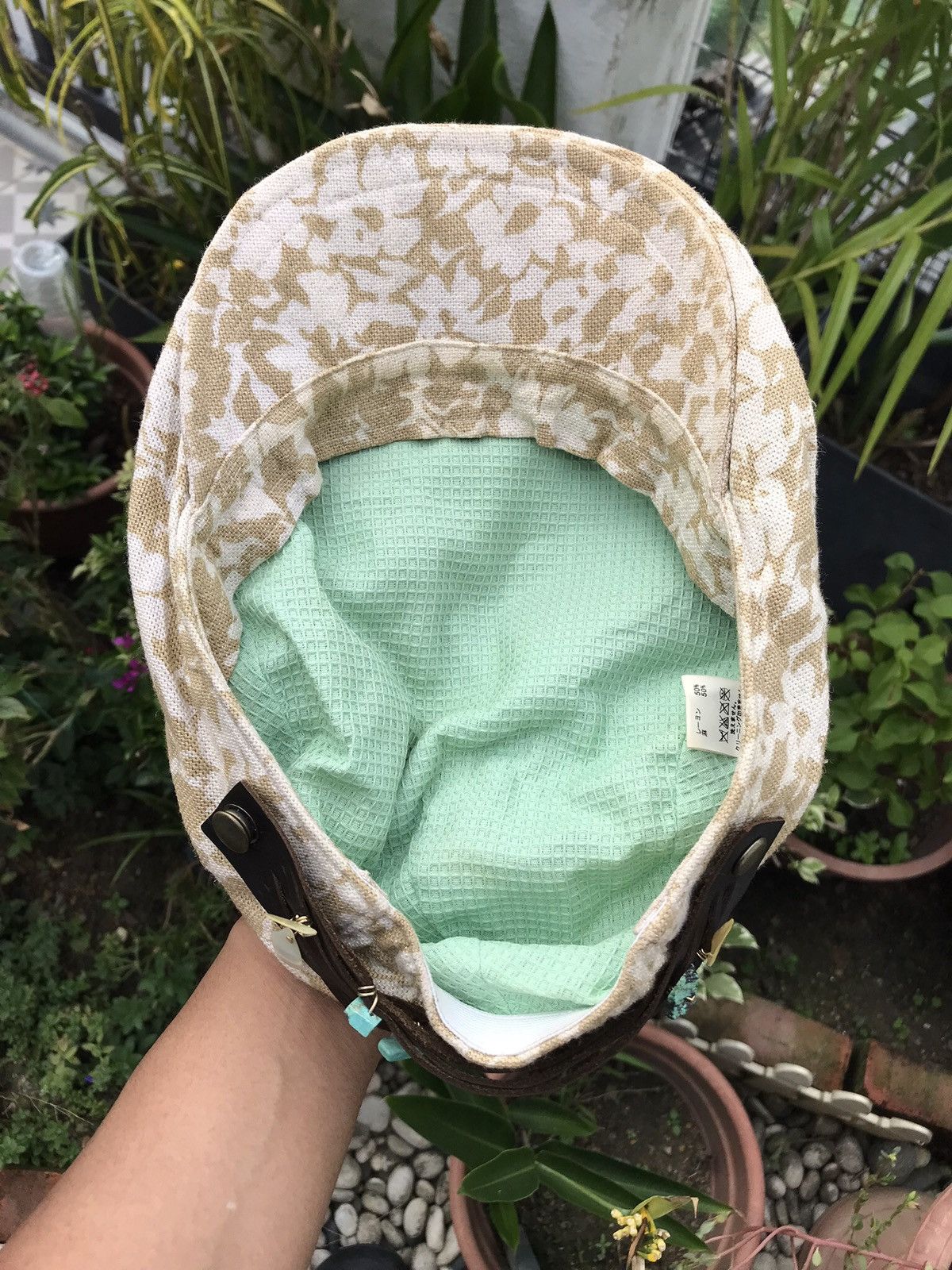 CA4LA ACCEPT OFFER 💥 CA4LA FLORA FLAT CAP HAT WITH STONES🇯🇵 Size ONE SIZE - 6 Thumbnail