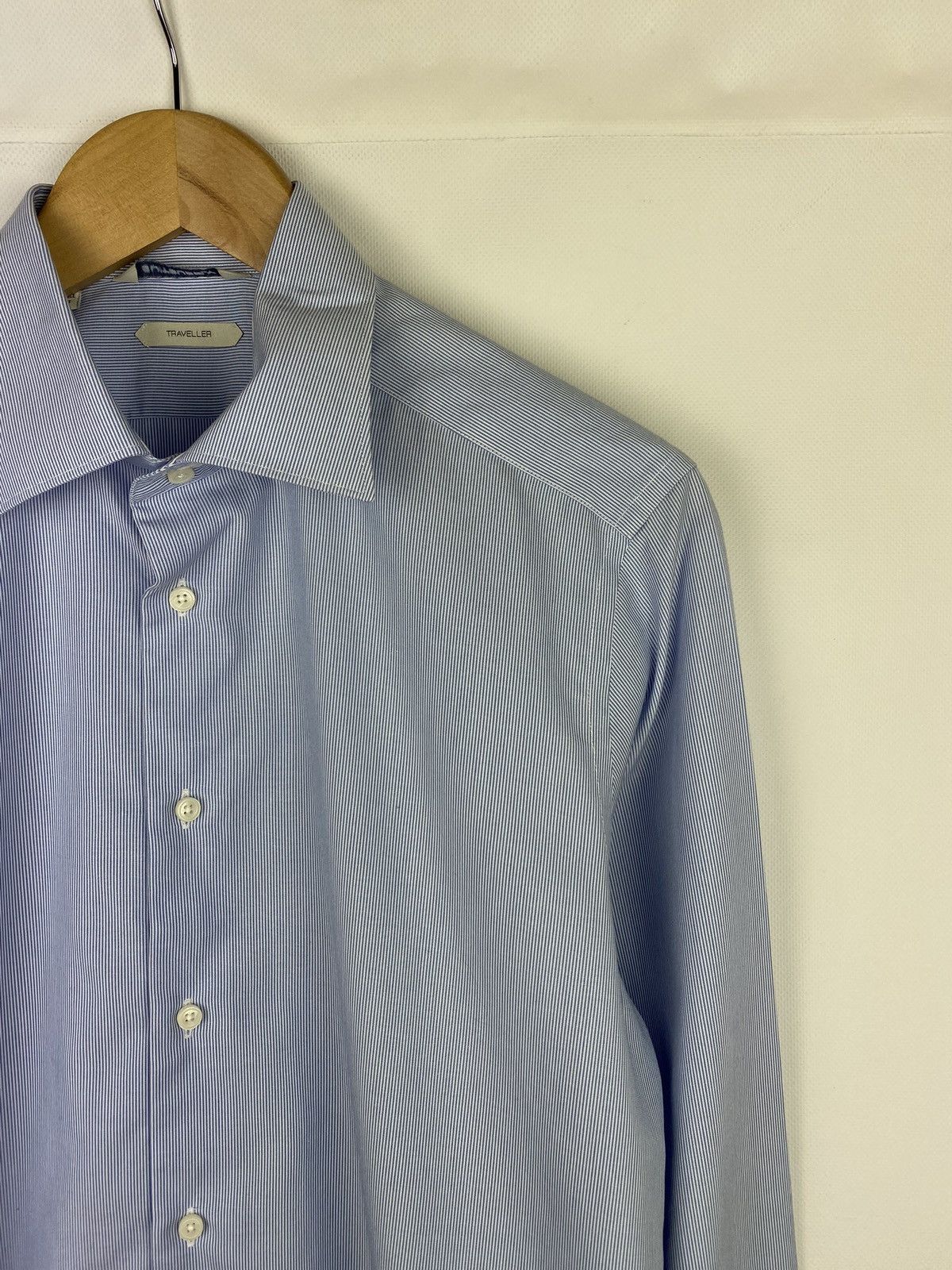 Suitsupply Suitsupply Traveler men’s striped slim fit button up shirt Size US M / EU 48-50 / 2 - 5 Thumbnail