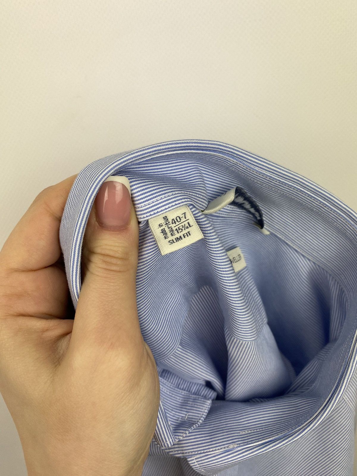 Suitsupply Suitsupply Traveler men’s striped slim fit button up shirt Size US M / EU 48-50 / 2 - 19 Thumbnail