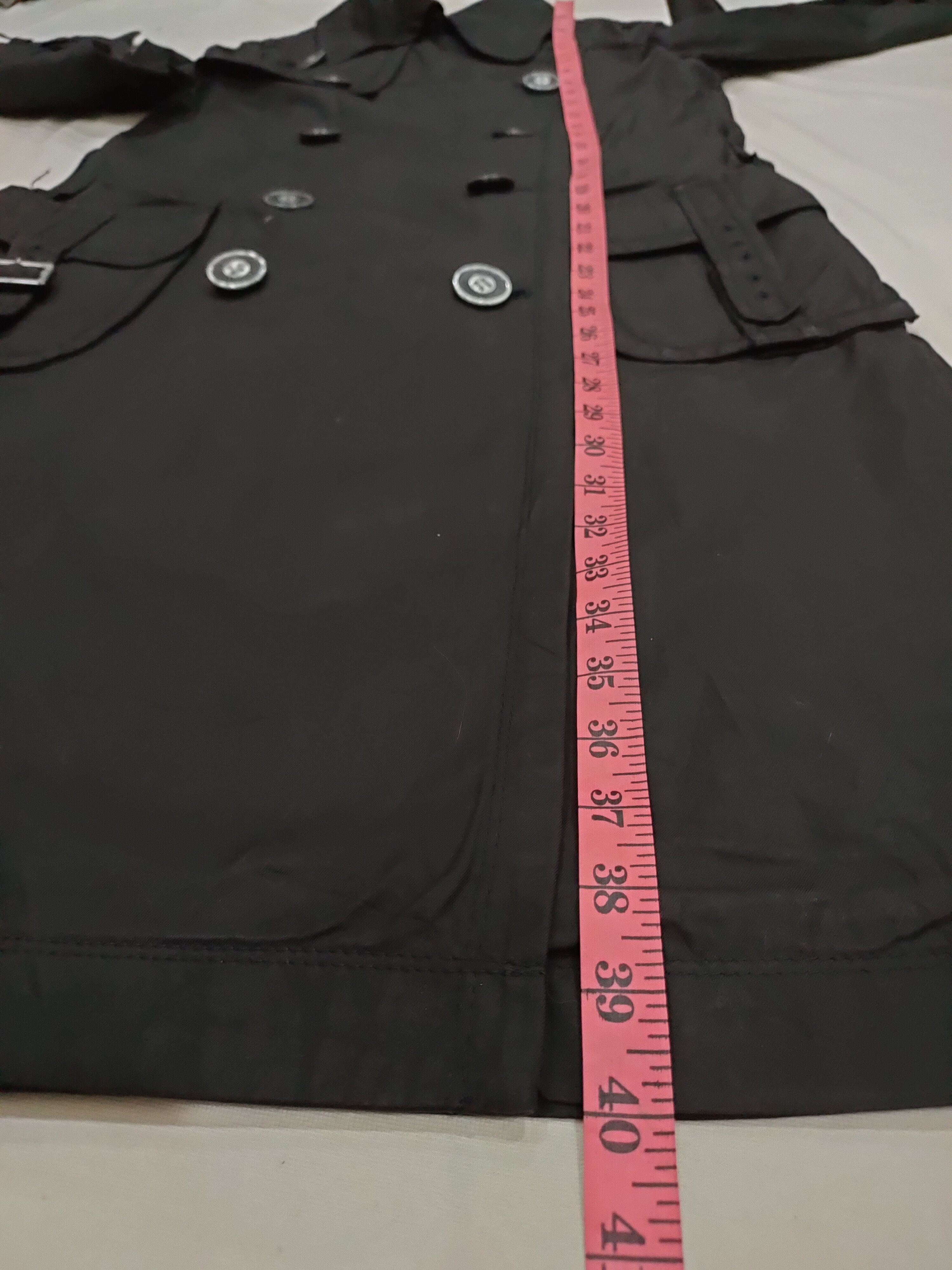Hysteric Glamour HYSTERICS BLACK TRENCH COAT S SIZE Size US S / EU 44-46 / 1 - 7 Thumbnail