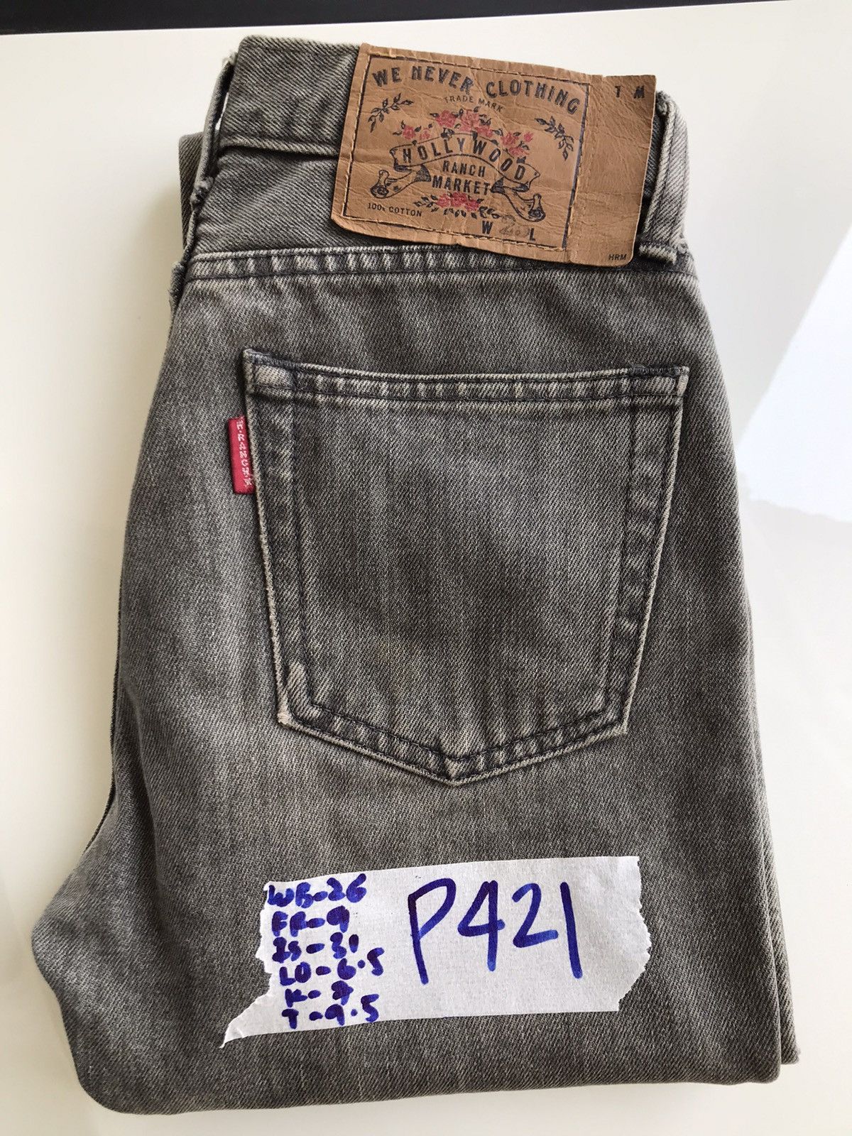 HOLLYWOOD RANCH MARKET HR Market black Denim Jeans Size US 26 / EU 42 - 24 Thumbnail