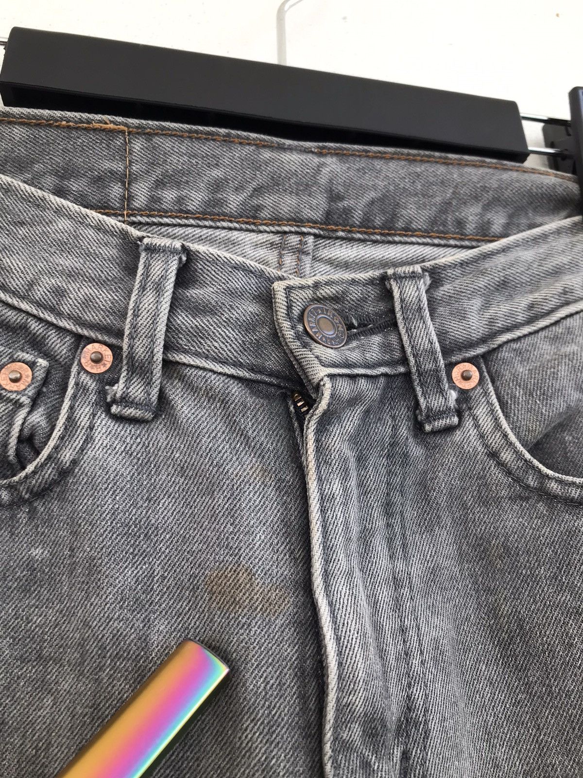 HOLLYWOOD RANCH MARKET HR Market black Denim Jeans Size US 26 / EU 42 - 4 Thumbnail