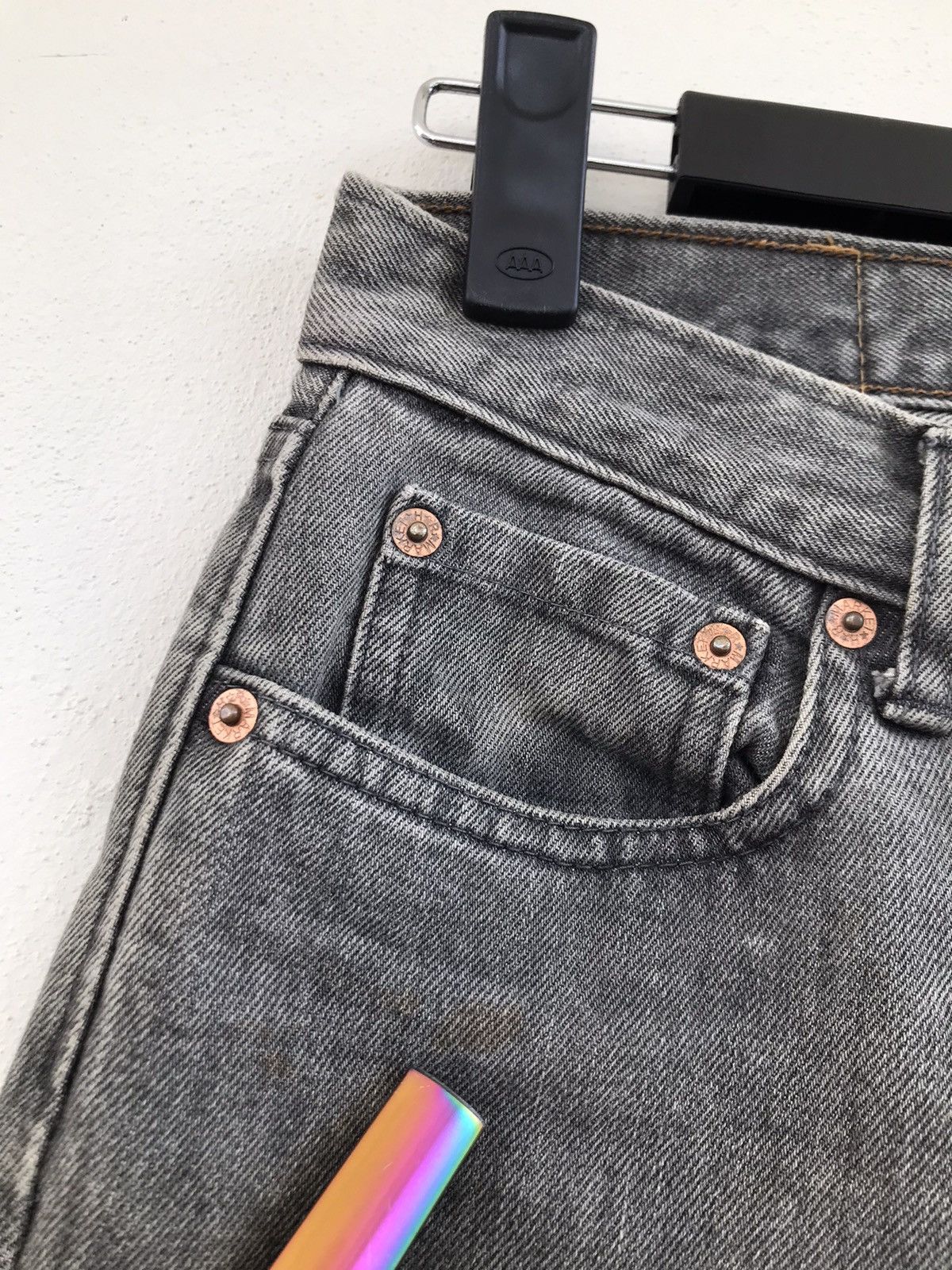 HOLLYWOOD RANCH MARKET HR Market black Denim Jeans Size US 26 / EU 42 - 5 Thumbnail