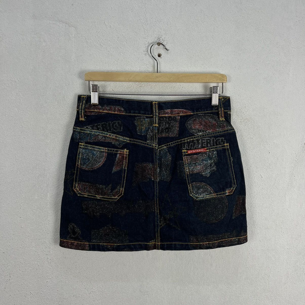 Hysteric Glamour BLUE DENIM SHORT SKIRT HYSTERIC GLAMOUR JAPAN FULL PRINT Size 30" / US 8 / IT 44 - 7 Thumbnail