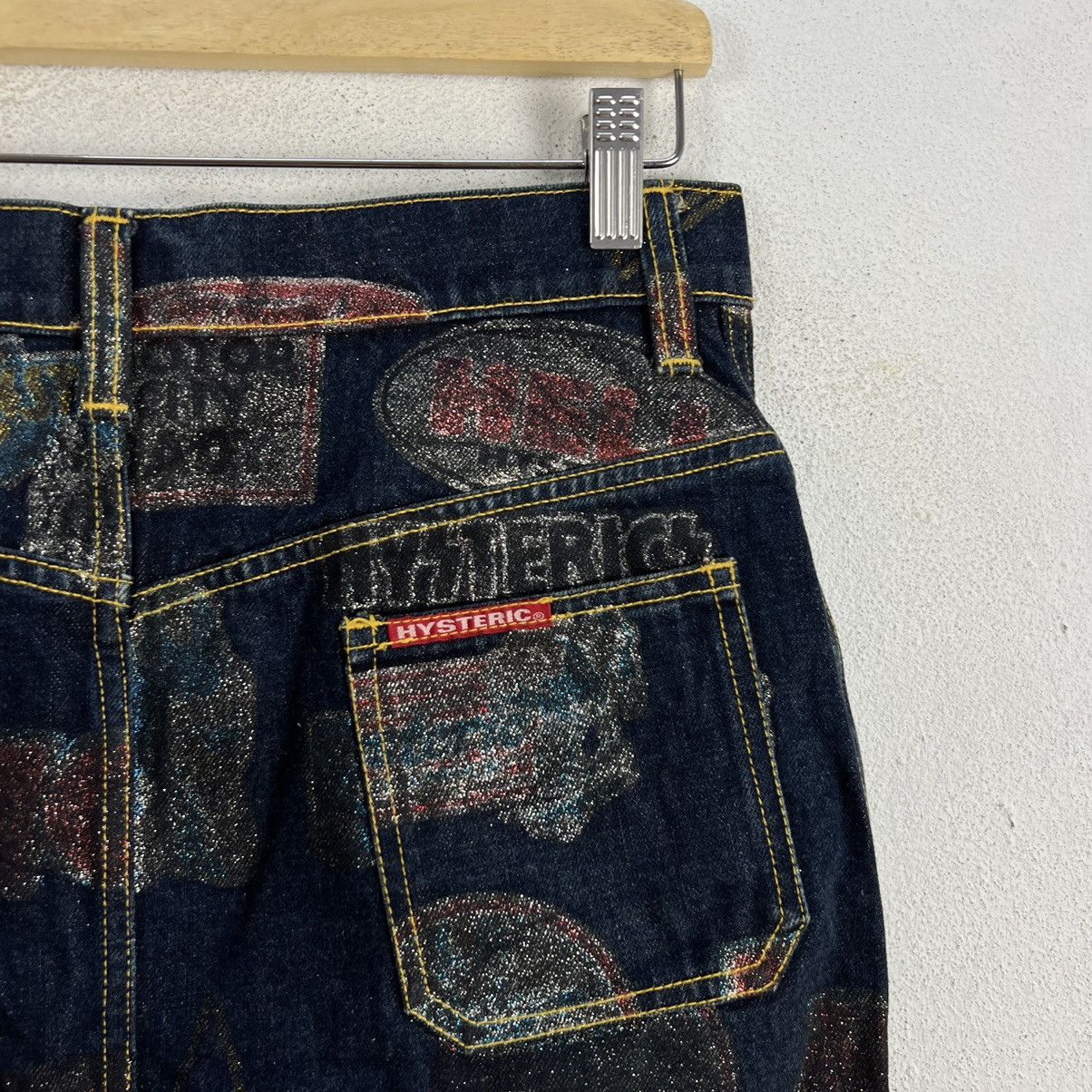 Hysteric Glamour BLUE DENIM SHORT SKIRT HYSTERIC GLAMOUR JAPAN FULL PRINT Size 30" / US 8 / IT 44 - 10 Thumbnail