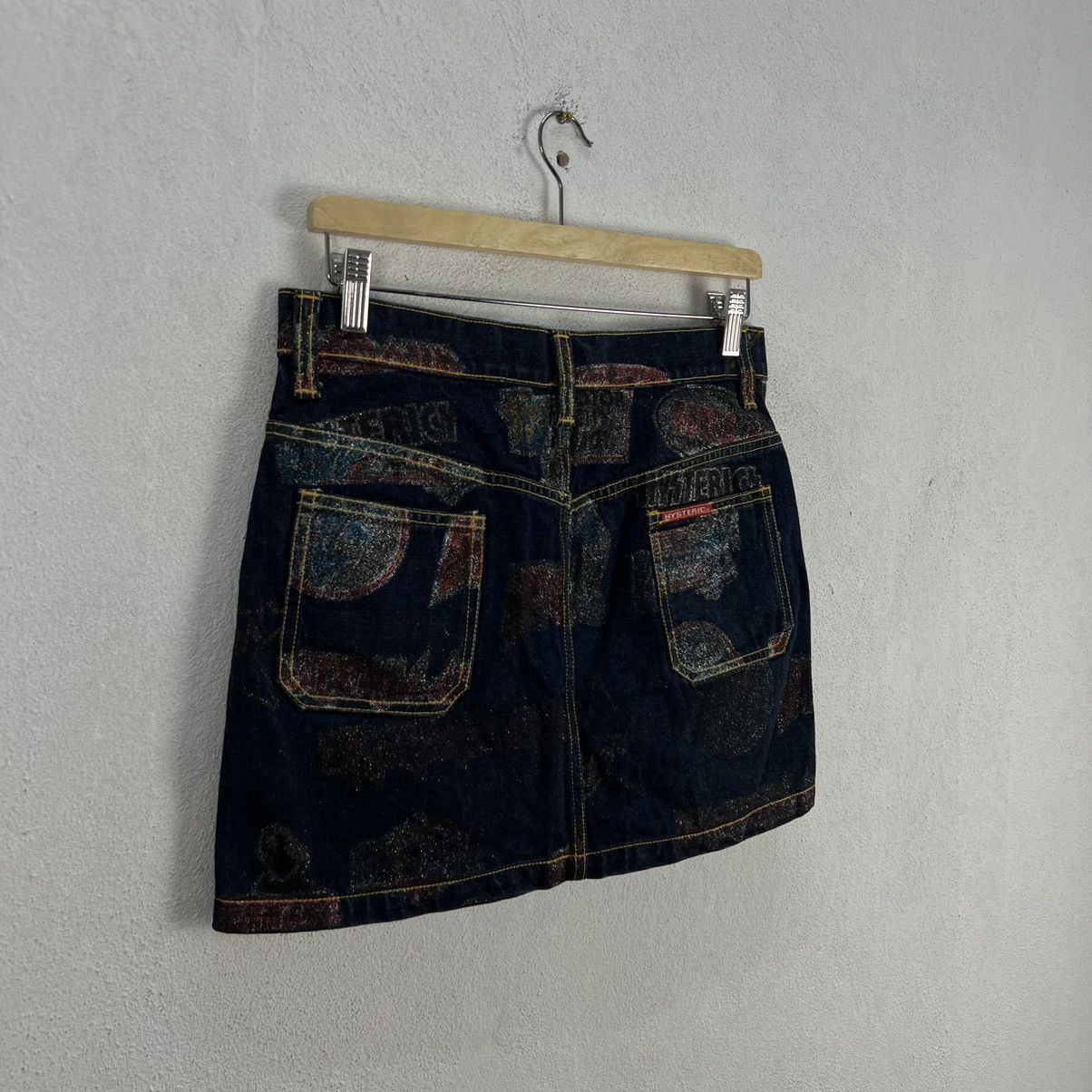Hysteric Glamour BLUE DENIM SHORT SKIRT HYSTERIC GLAMOUR JAPAN FULL PRINT Size 30" / US 8 / IT 44 - 8 Thumbnail