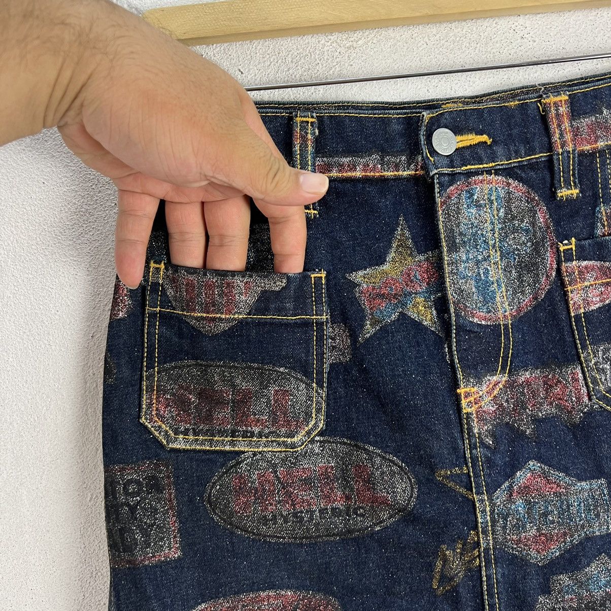 Hysteric Glamour BLUE DENIM SHORT SKIRT HYSTERIC GLAMOUR JAPAN FULL PRINT Size 30" / US 8 / IT 44 - 5 Thumbnail