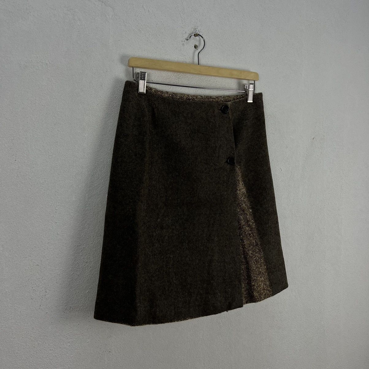 Prada 💥AUTHENTIC RARE PRADA VIRGIN WOOL SKIRT Size 30" / US 8 / IT 44 - 4 Thumbnail