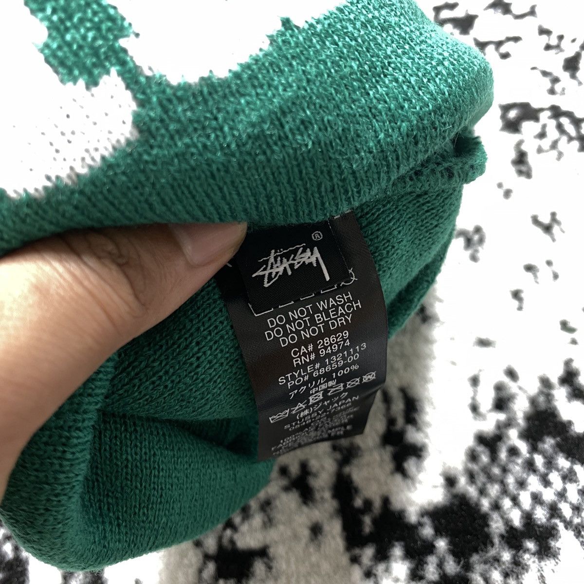 Stussy STUSSY JACQUARD BEANIE HAT NAVY Size ONE SIZE - 6 Thumbnail