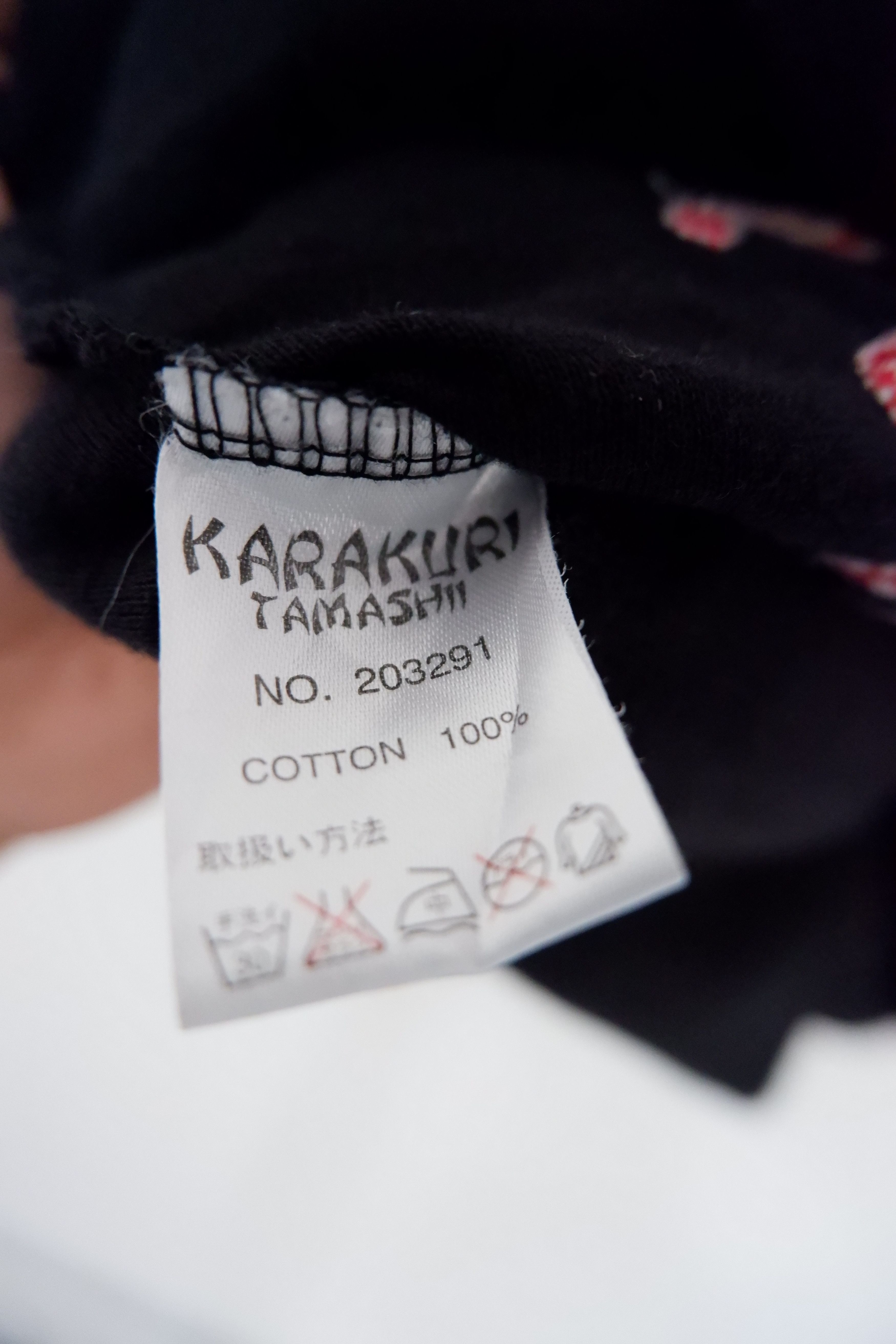 Japanese Brand Vintage Kara Kuri Tamashi Embroidered Zip Up Hoodie Size US L / EU 52-54 / 3 - 7 Thumbnail