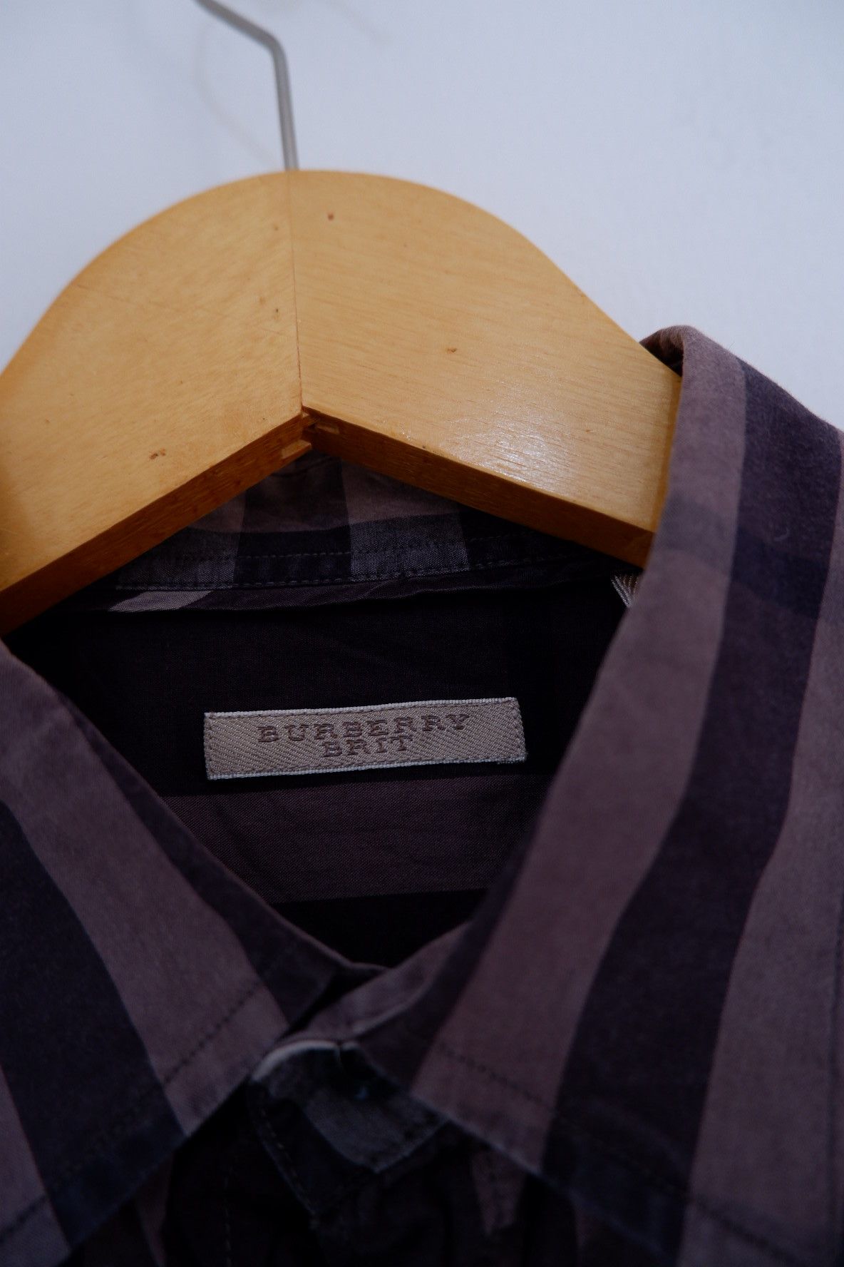 Burberry Burberry Grey Check Button Shirt Size US L / EU 52-54 / 3 - 5 Thumbnail