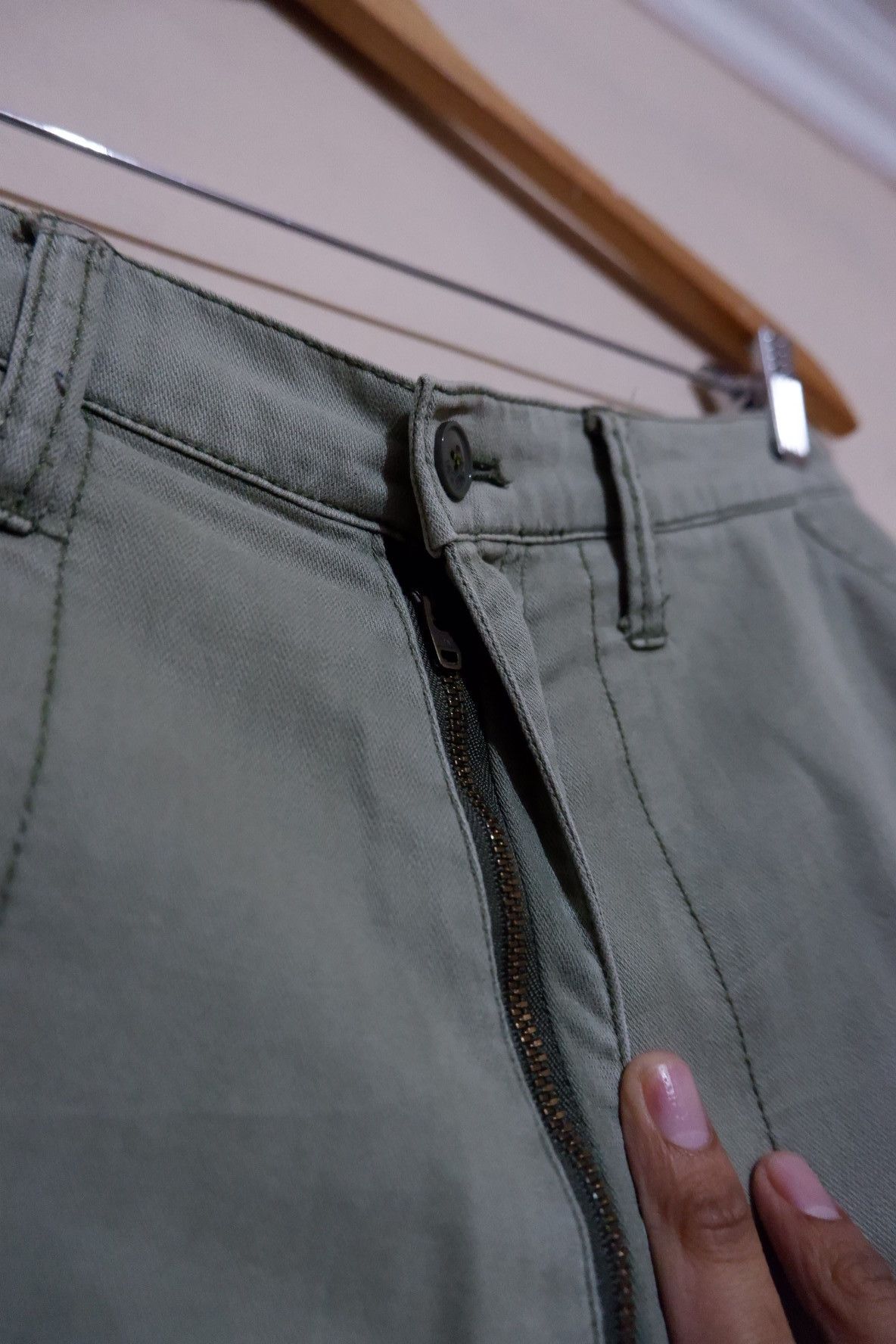 Issey Miyake Ne-net Military Cargo Drop Crotch Crop Pants Size US 30 / EU 46 - 4 Thumbnail