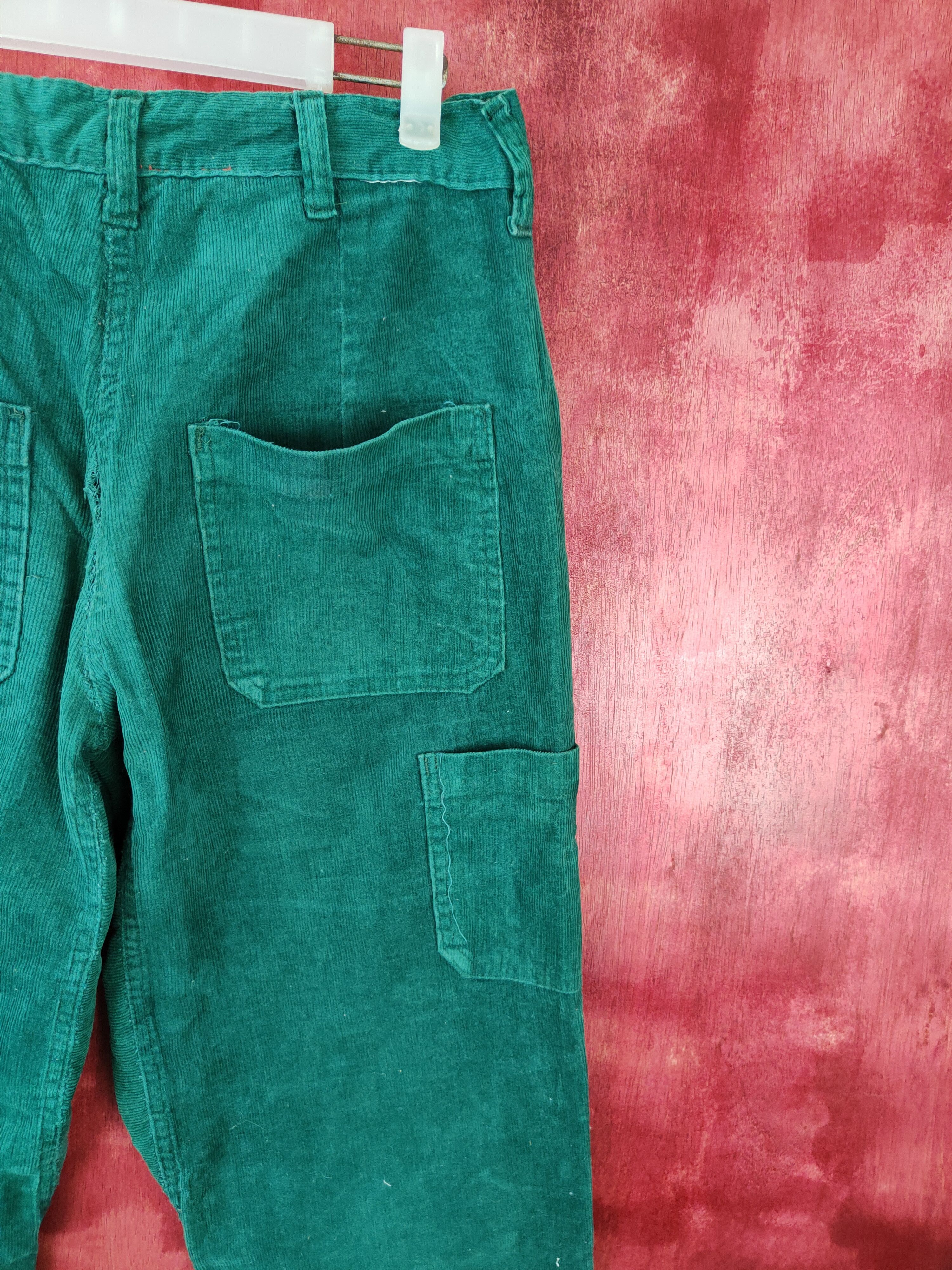 Vintage DL Namaste Green Tactical corduroy worker Cargo Pants #S571 Size US 31 - 10 Thumbnail