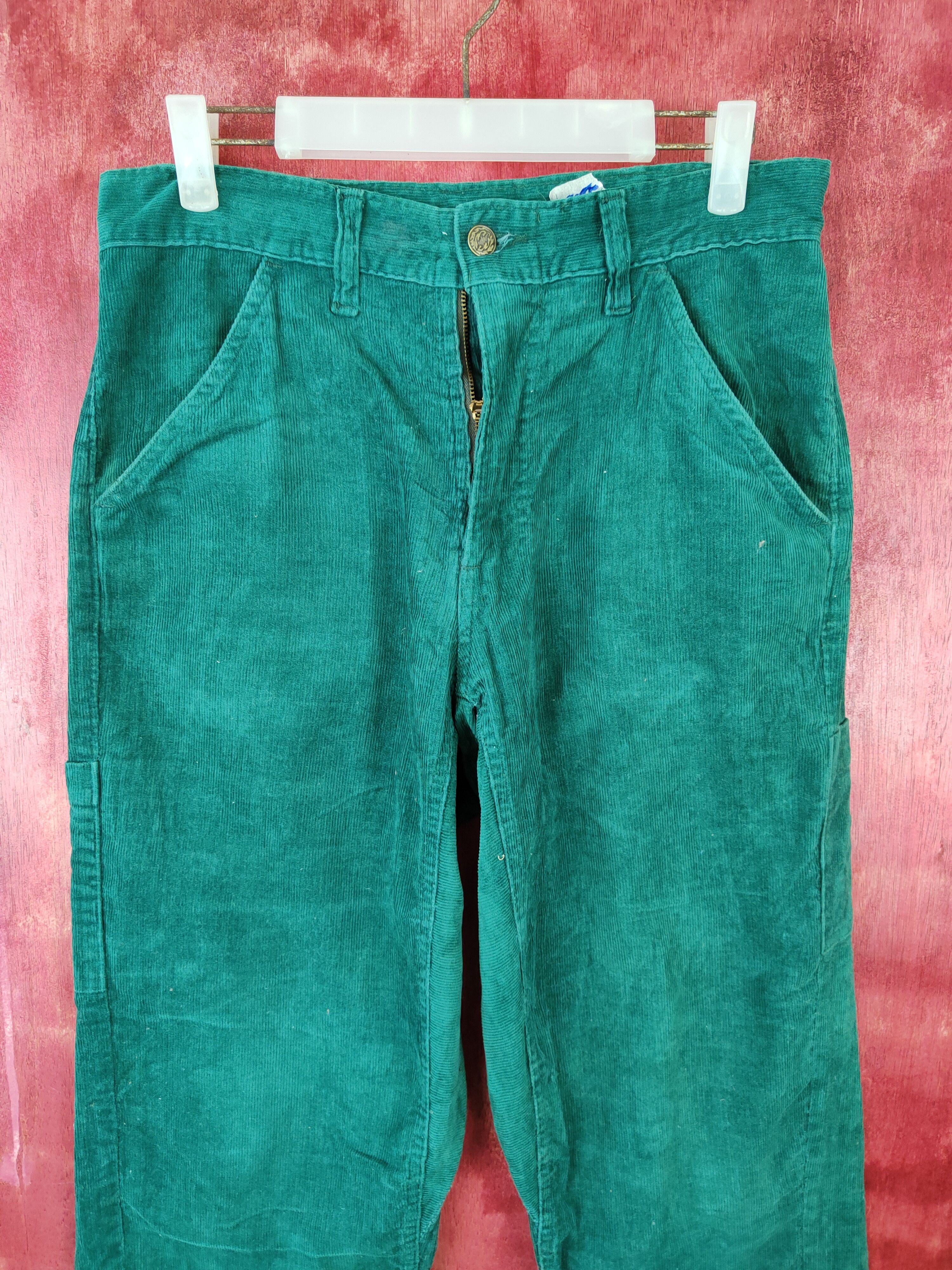Vintage DL Namaste Green Tactical corduroy worker Cargo Pants #S571 Size US 31 - 2 Thumbnail