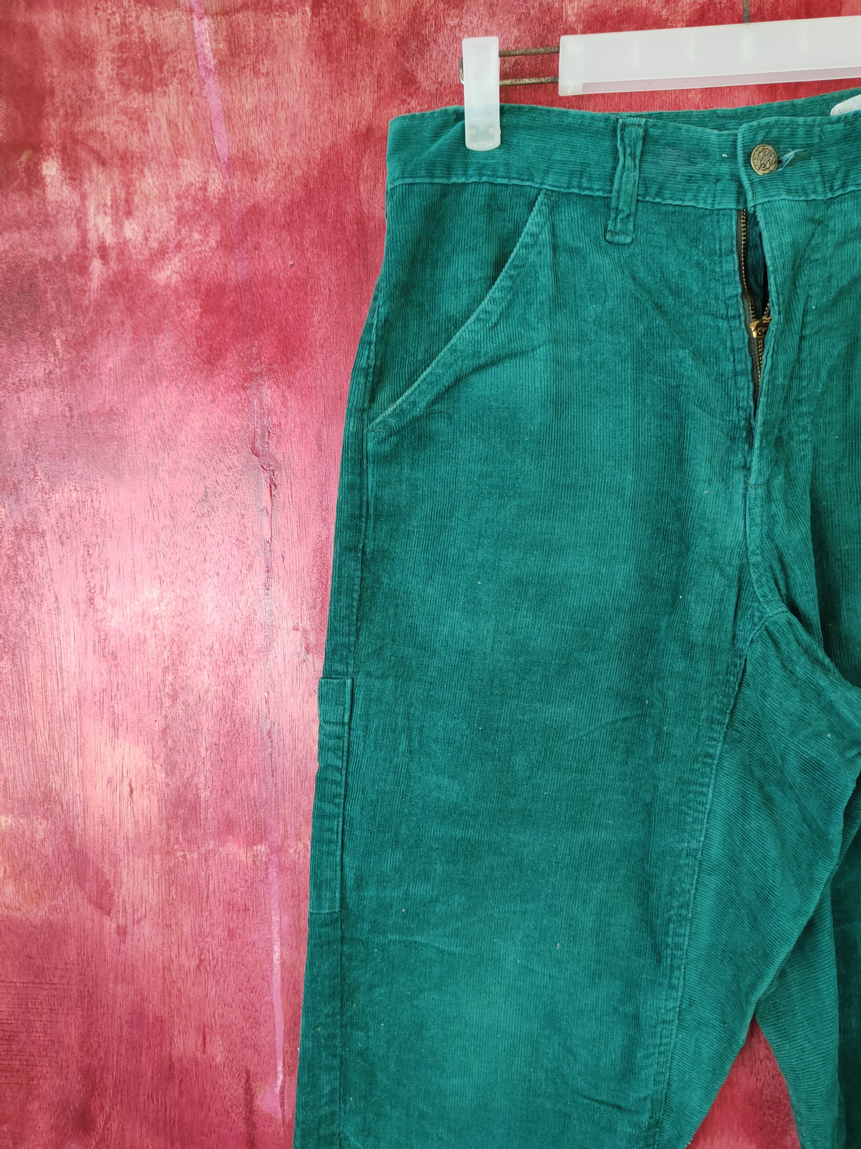 Vintage DL Namaste Green Tactical corduroy worker Cargo Pants #S571 Size US 31 - 3 Thumbnail