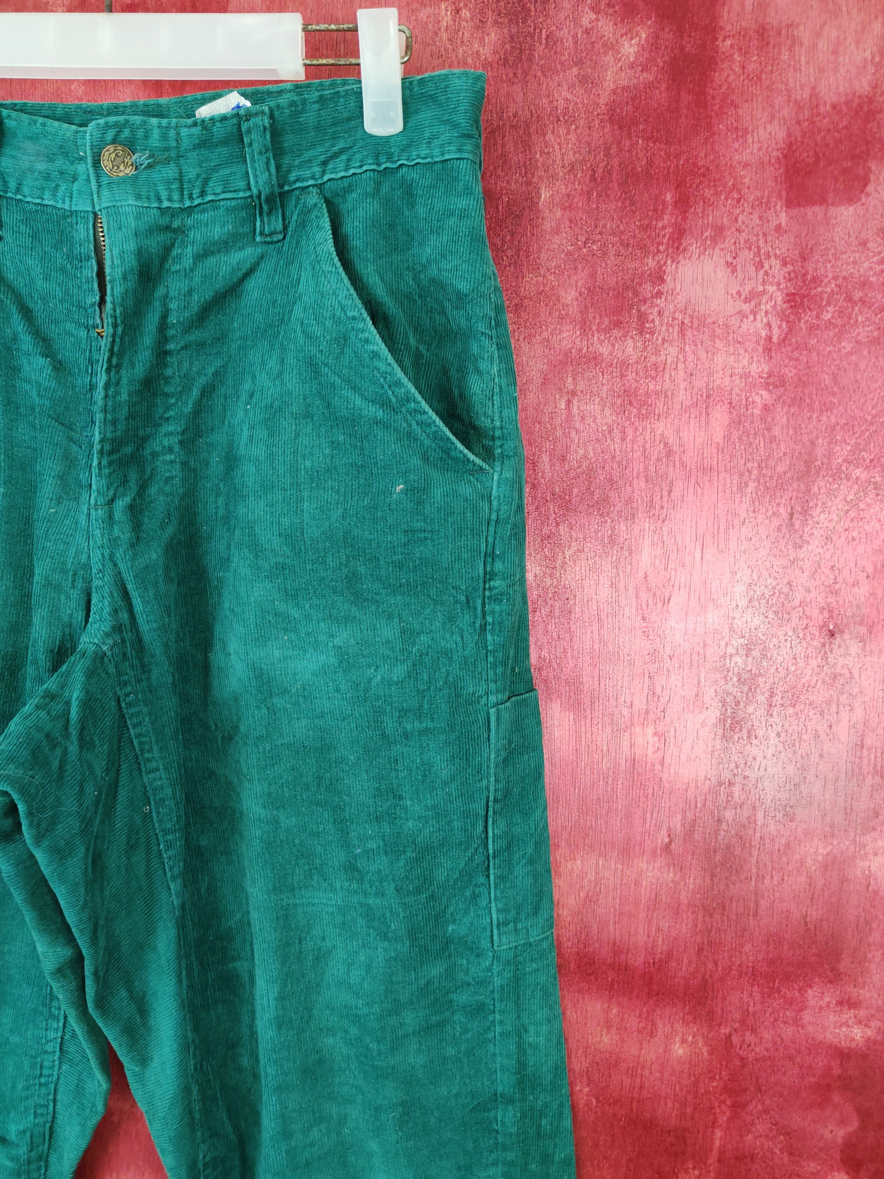 Vintage DL Namaste Green Tactical corduroy worker Cargo Pants #S571 Size US 31 - 5 Thumbnail