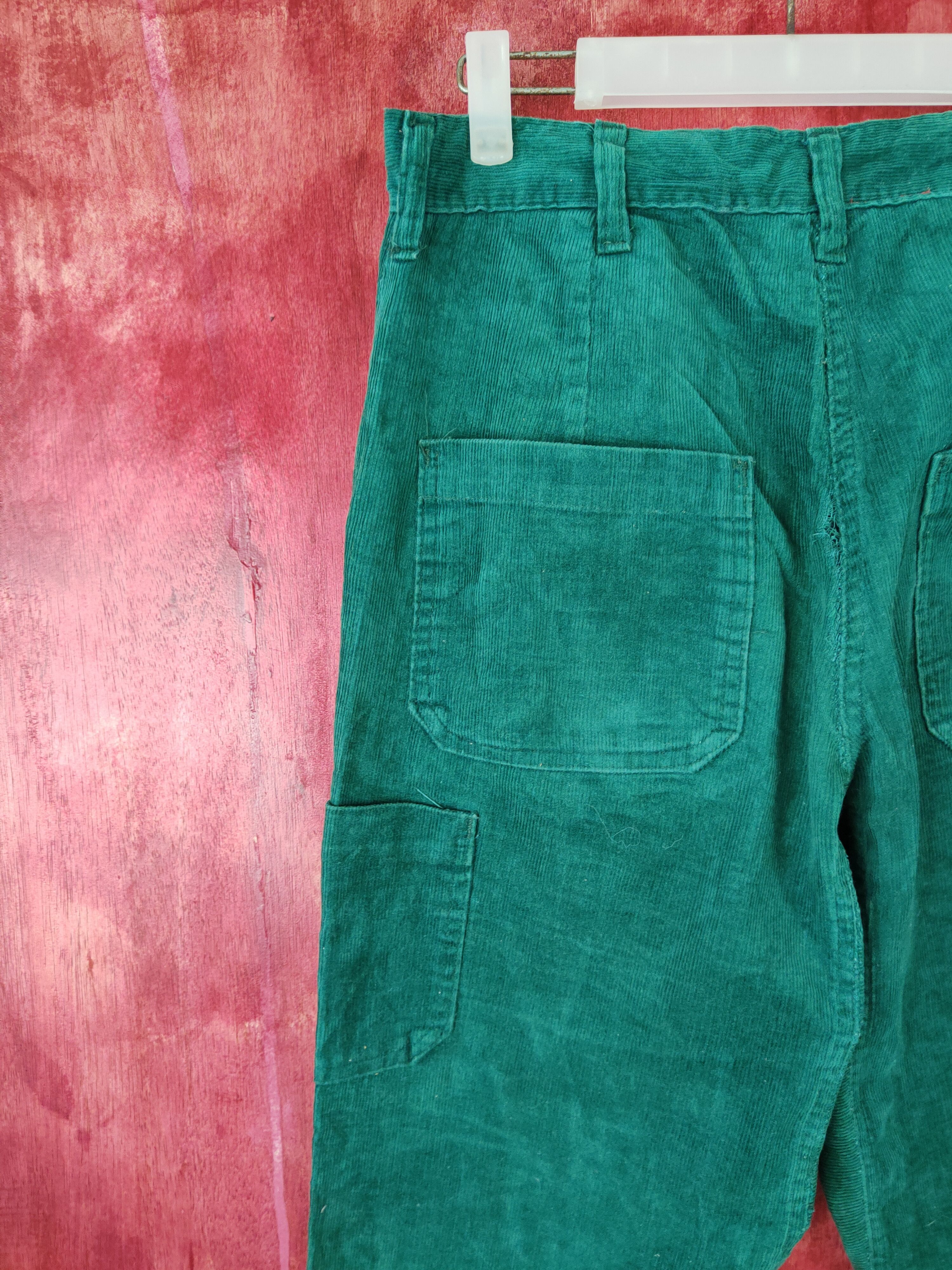 Vintage DL Namaste Green Tactical corduroy worker Cargo Pants #S571 Size US 31 - 8 Thumbnail